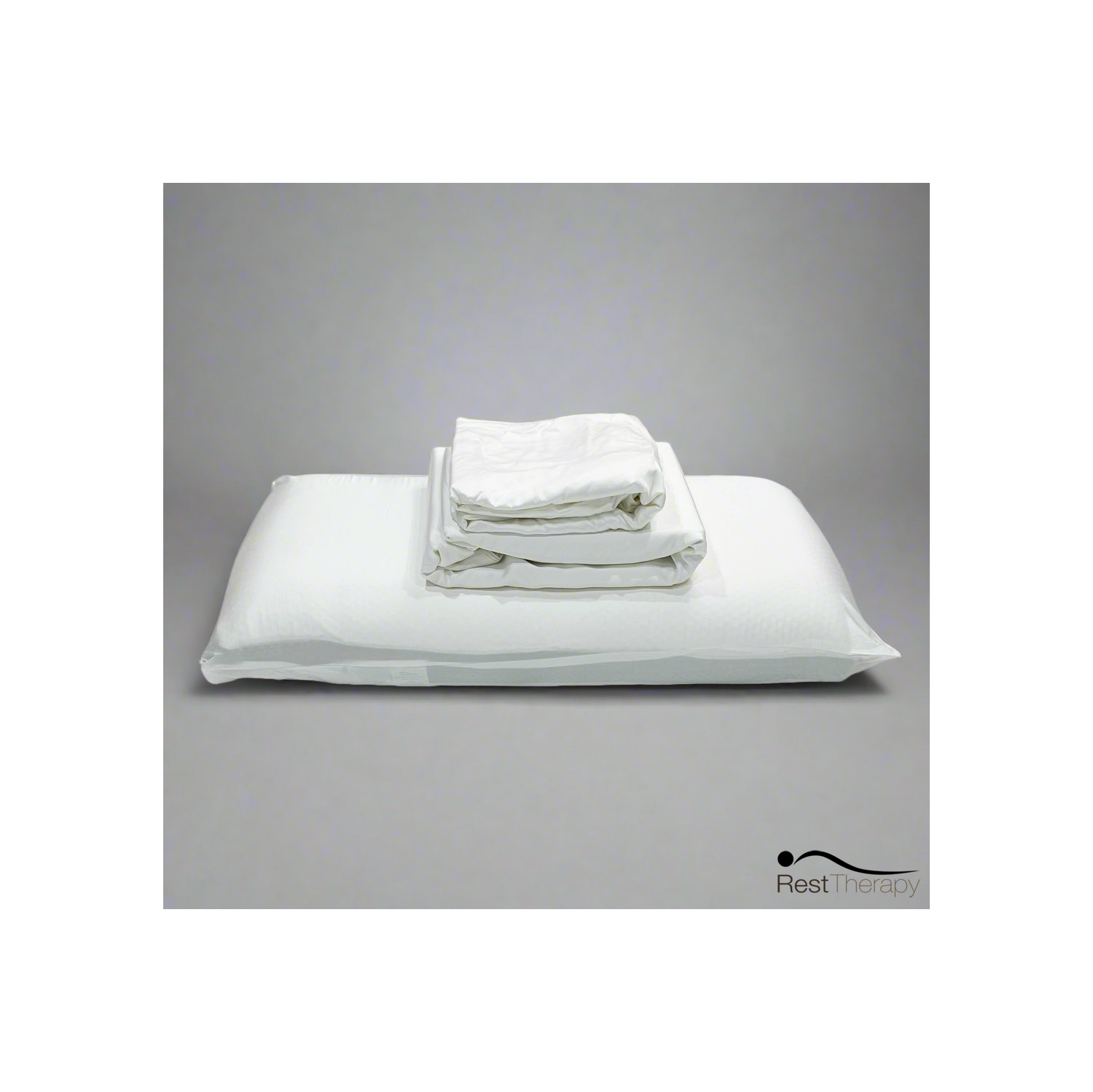 Ensemble literie blanche en bambou et taie d'oreiller Breeze de Repose Therapy
