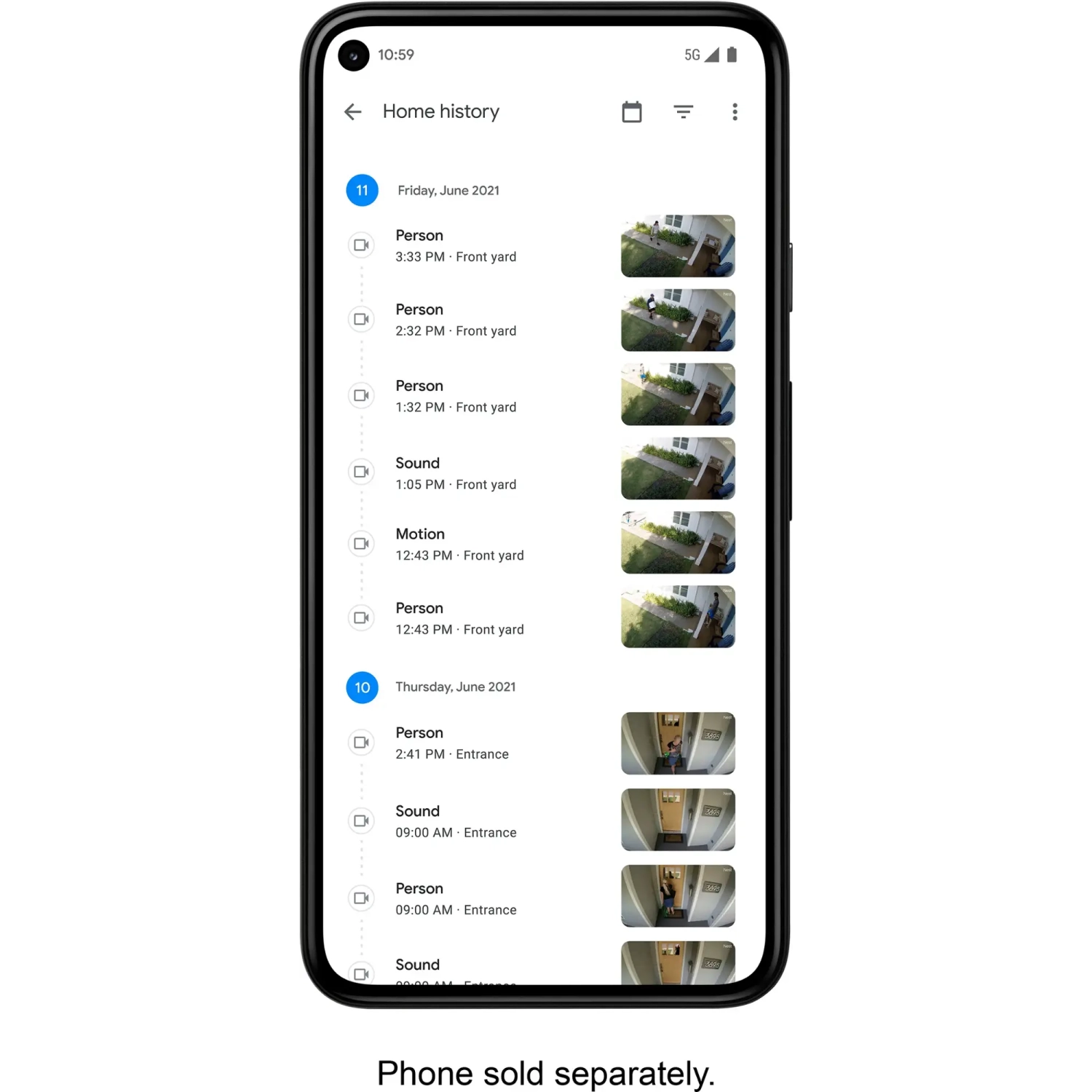 Google – Ensemble de 3 caméras de surveillance sans fil intérieures/extérieures à batterie Nest Cam Surveillance vidéo intelligente – Blanc