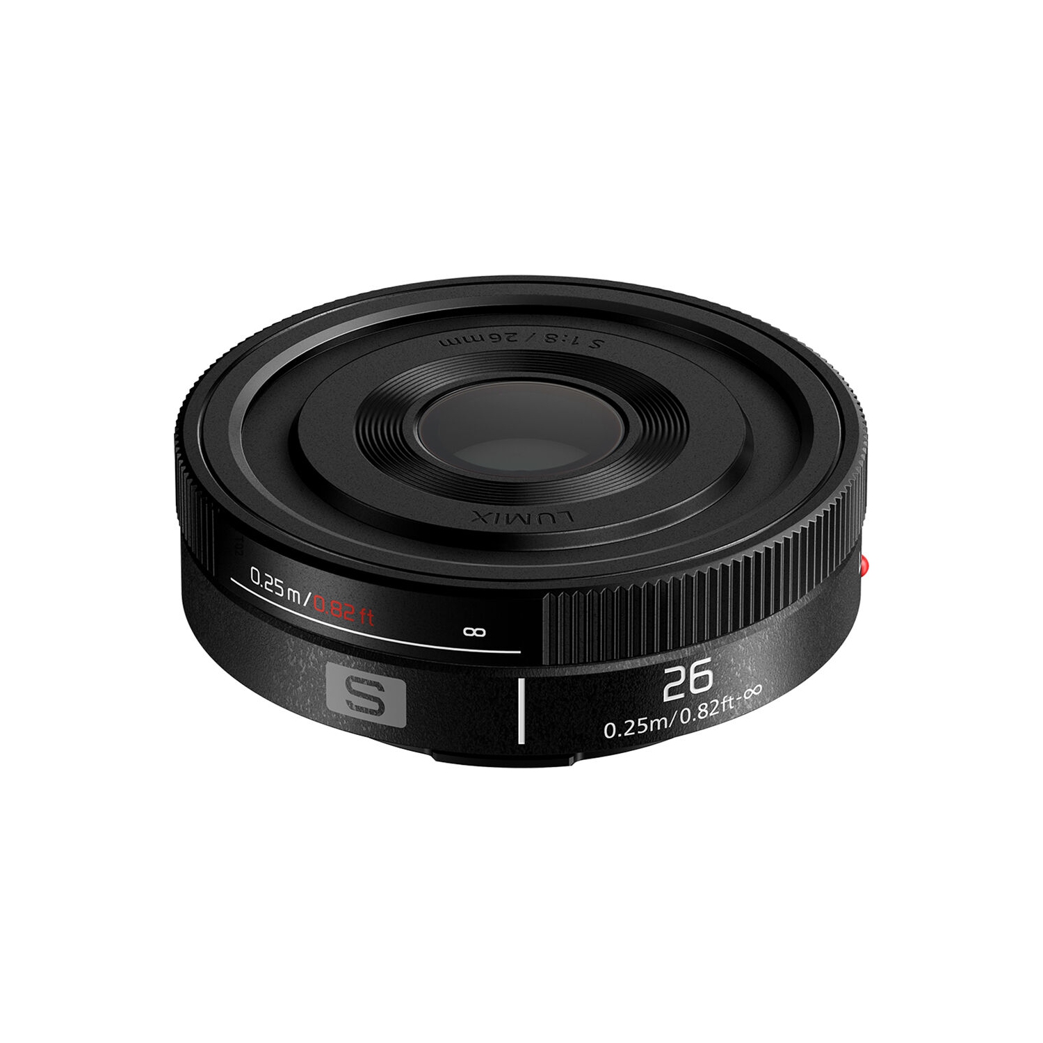 Objectif f/8 Lumix S 26&nbsp;mm de Panasonic - S-R26