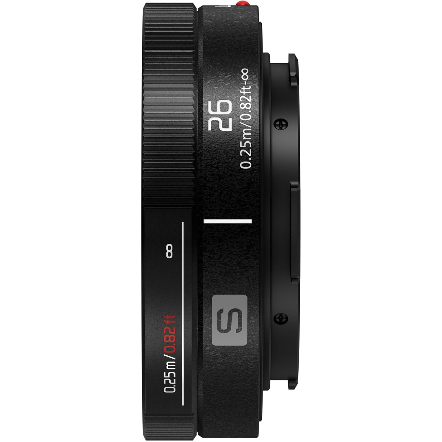 Objectif f/8 Lumix S 26&nbsp;mm de Panasonic - S-R26
