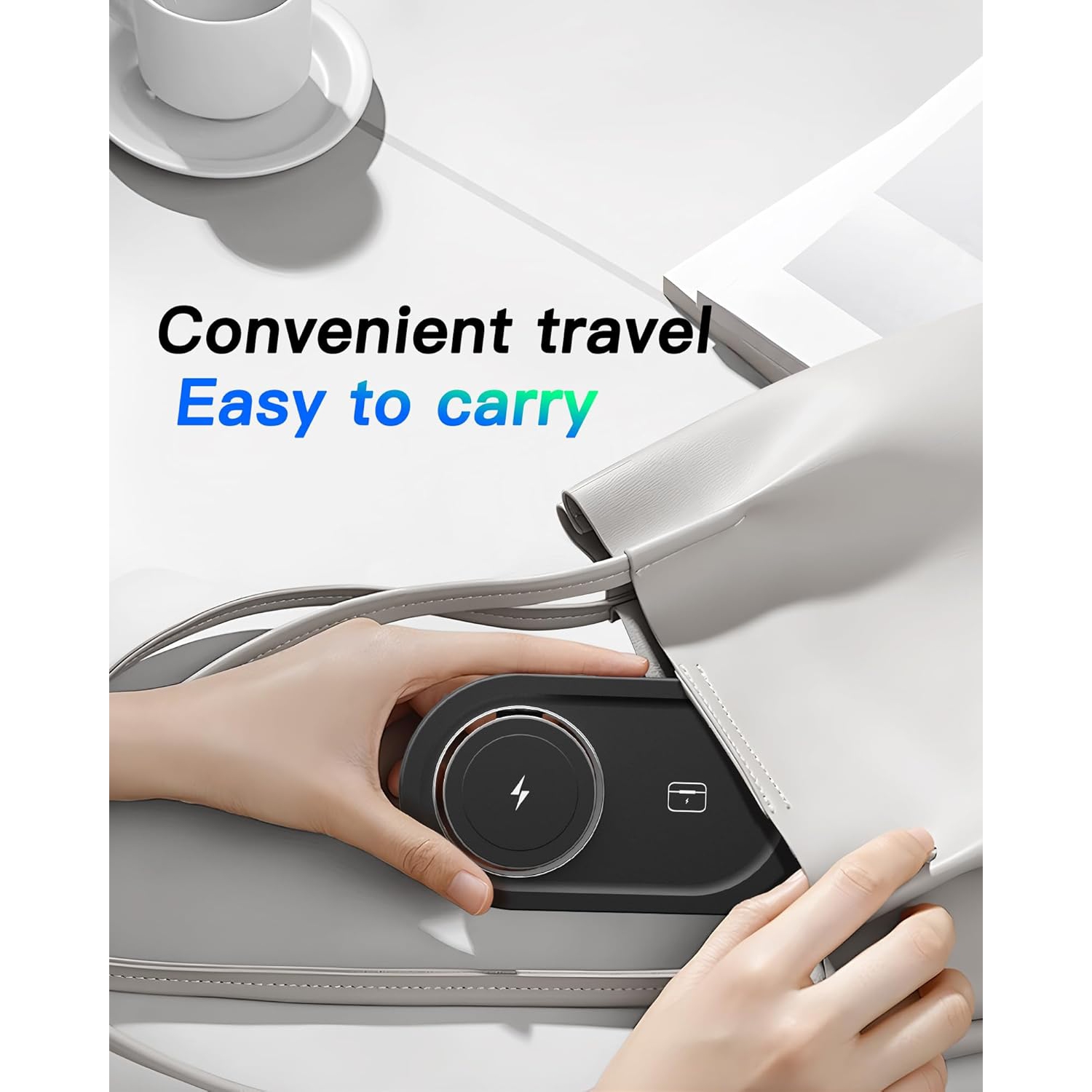 2024 chargeur sans fil 3-en-1 amélioré, station de recharge magnétique Nano pour iPhone