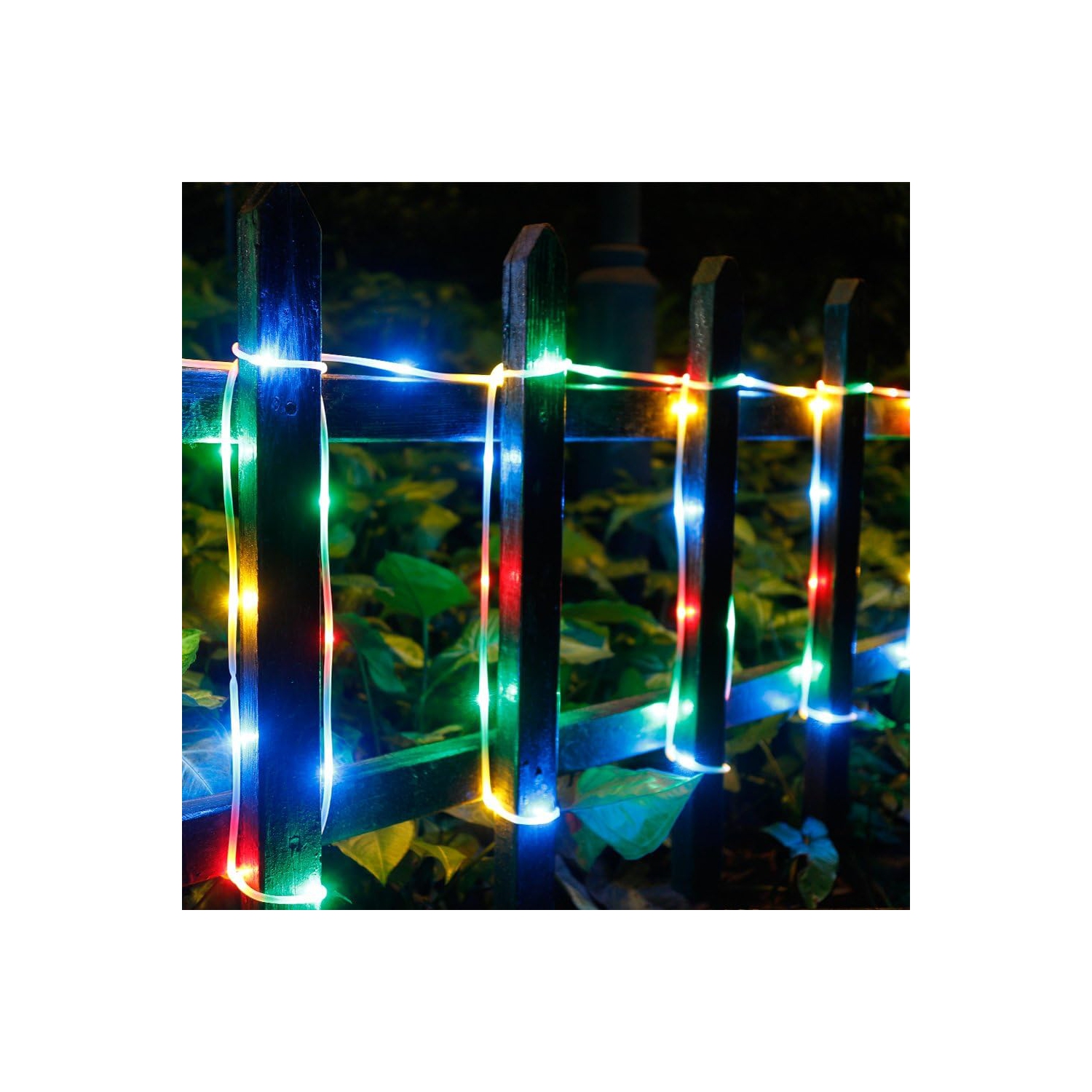 LED – Guirlande de lumières de 20 mètres/66 points, 200 DEL, ornements décoratifs étanches, petits cordons lumineux minces, plus 3 mètres/câble de