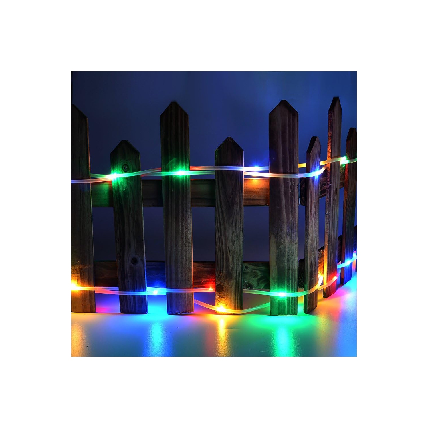 LED – Guirlande de lumières de 20 mètres/66 points, 200 DEL, ornements décoratifs étanches, petits cordons lumineux minces, plus 3 mètres/câble de