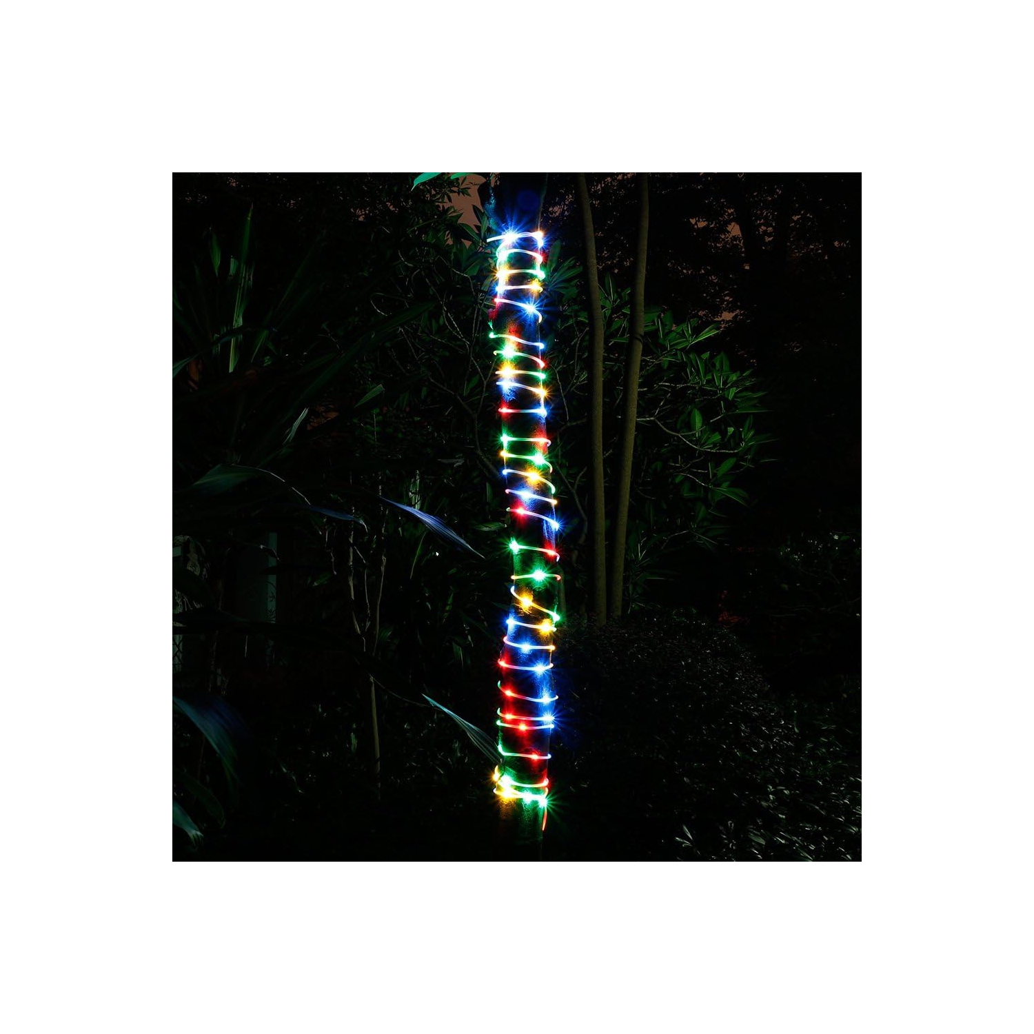 LED – Guirlande de lumières de 20 mètres/66 points, 200 DEL, ornements décoratifs étanches, petits cordons lumineux minces, plus 3 mètres/câble de