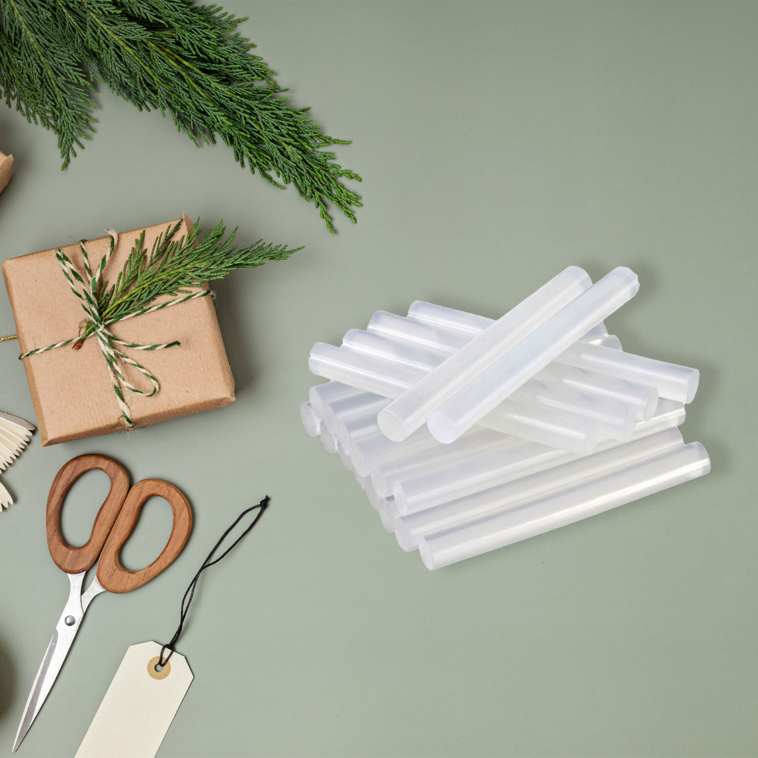 20-Piece White Dual Temperature Formulated Glue Sticks - 4" x 7/16"