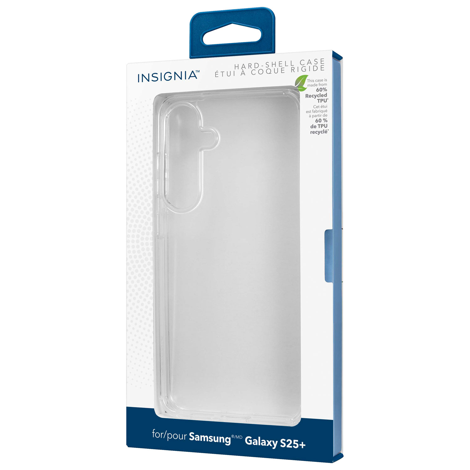 Étui rigide ajusté d'Insignia pour Galaxy S25+ - Transparent - Exclusivité de Best Buy