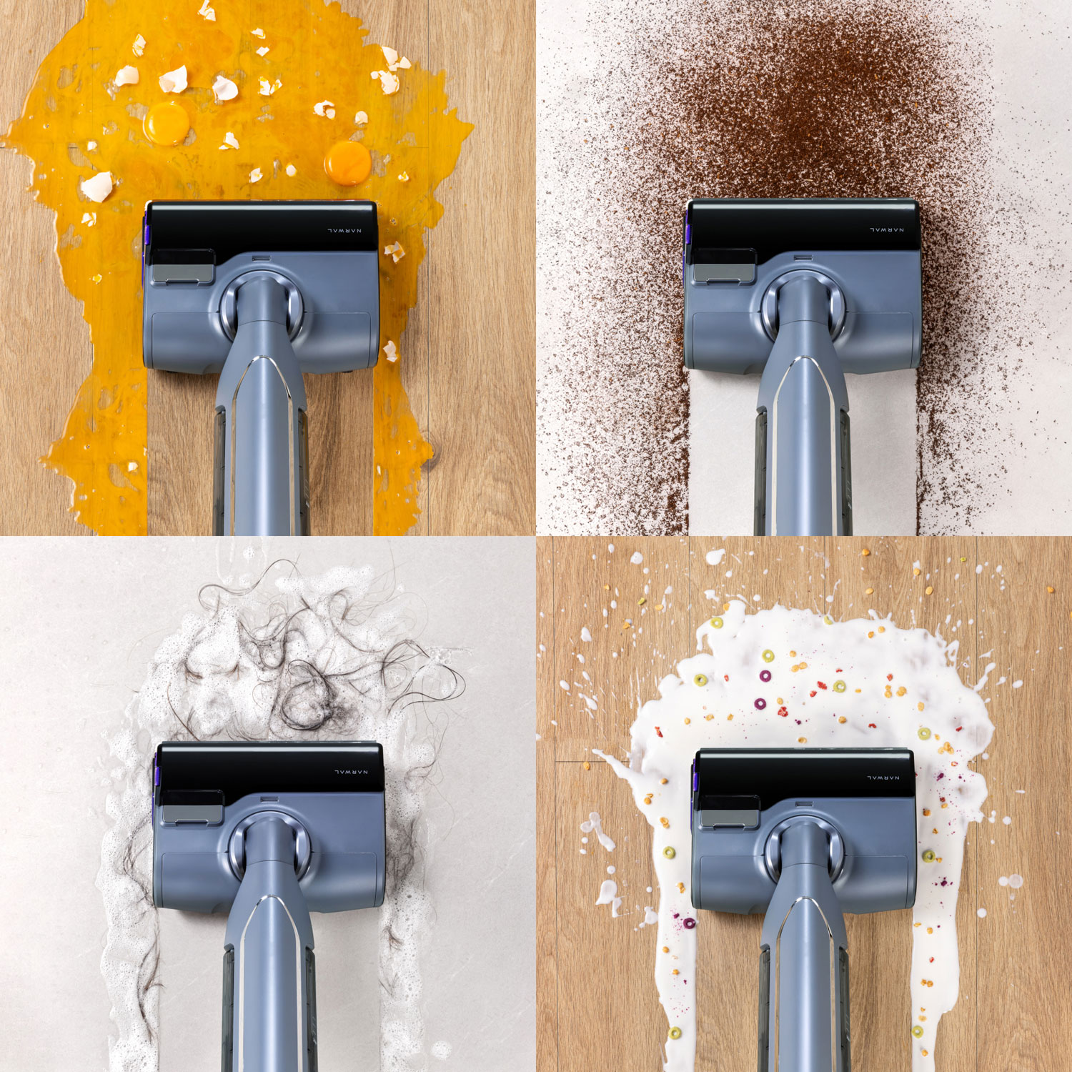 Aspirateur-balai à vadrouille sans fil humide/sec S20 Pro de Narwal avec 2 filtres - Gris