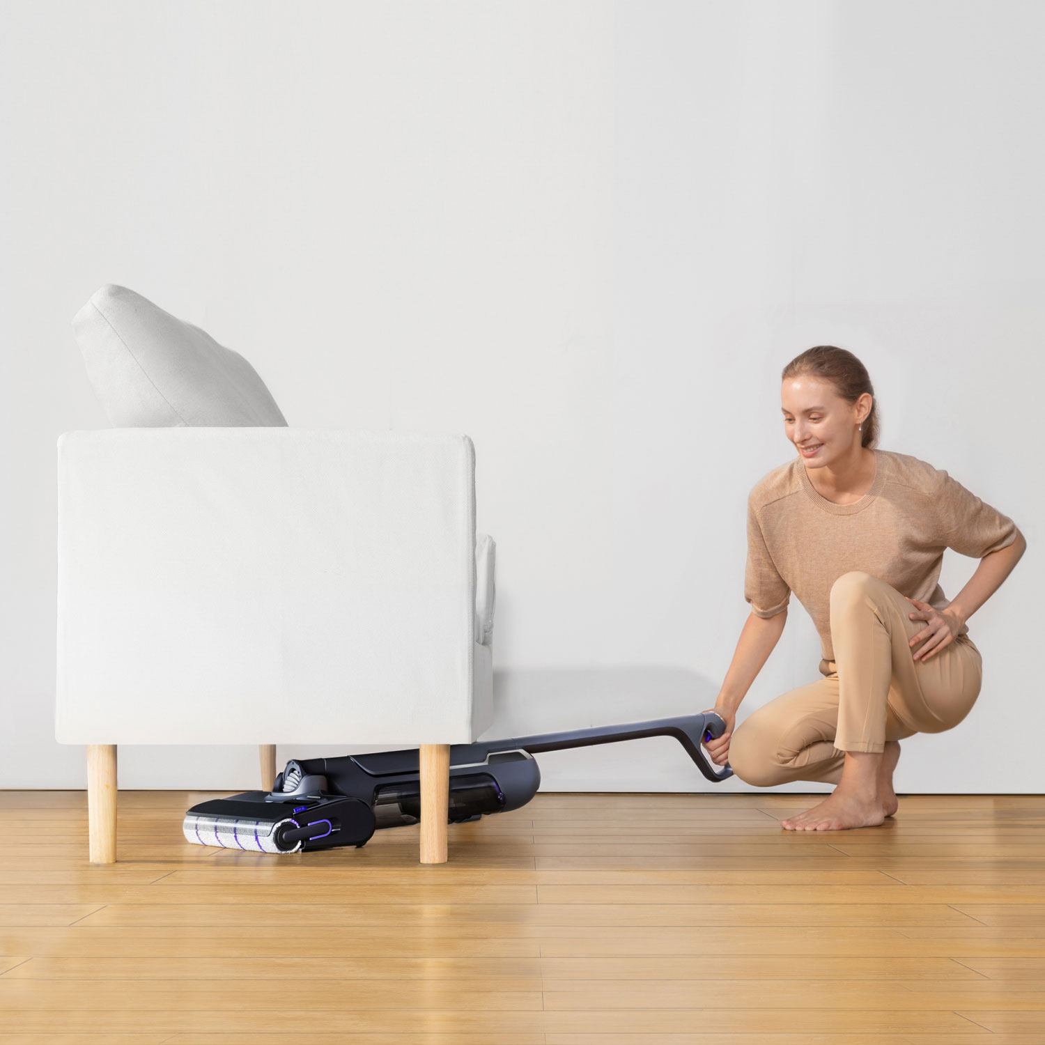 Aspirateur-balai à vadrouille sans fil humide/sec S20 Pro de Narwal avec 2 filtres - Gris