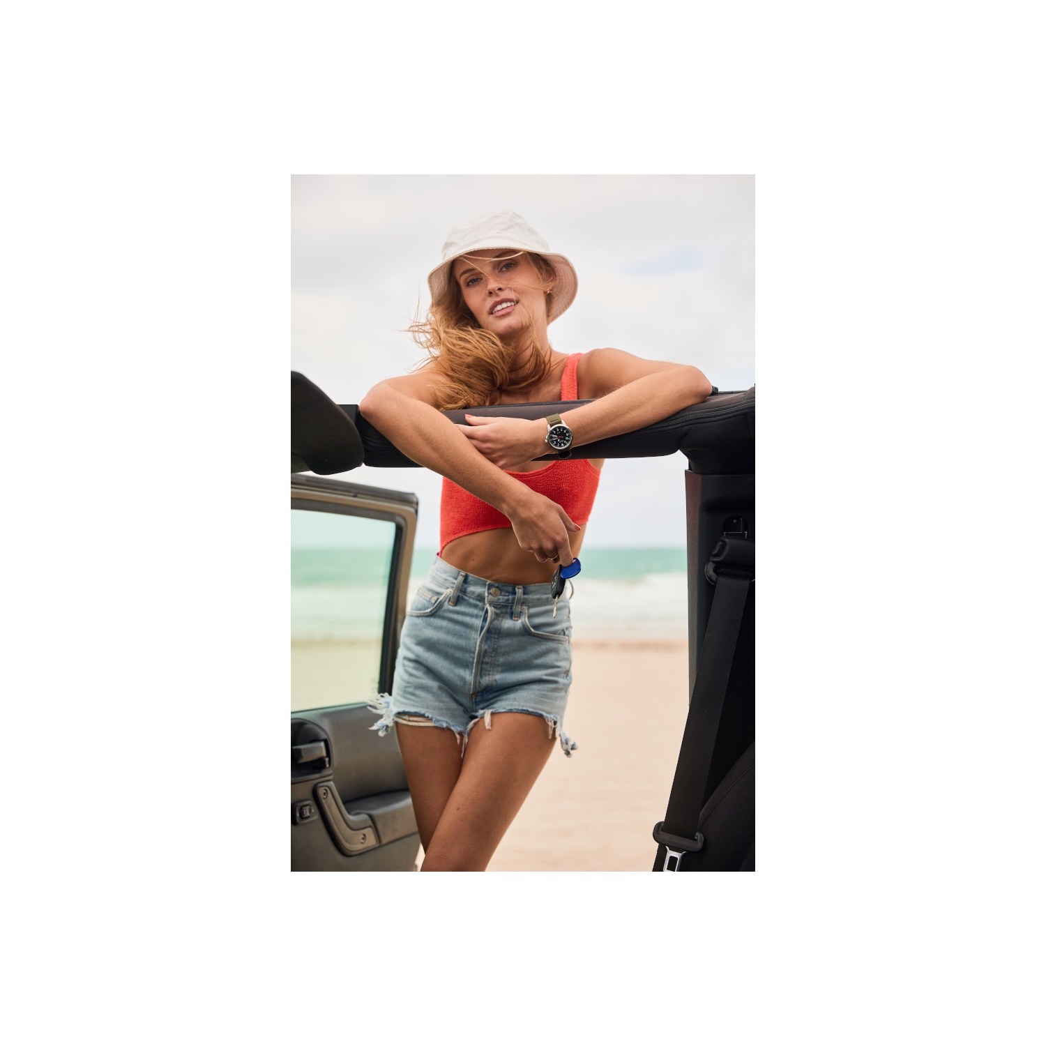 Citizen Mens Garrison Eco-Drive Watch 37mm Silver-Tone Stainless Steel Case Green Nylon Strap with Black Dial