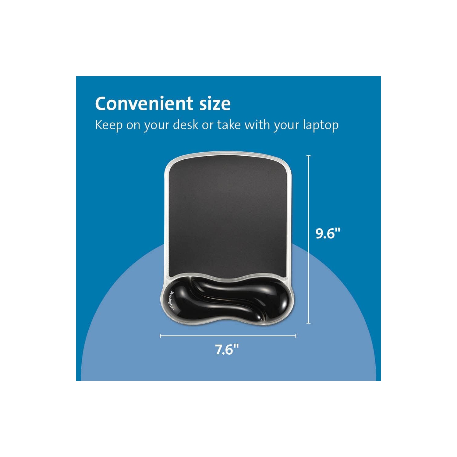 Kensington DuO Gel Wave Mouse Pad & Wrist Rest