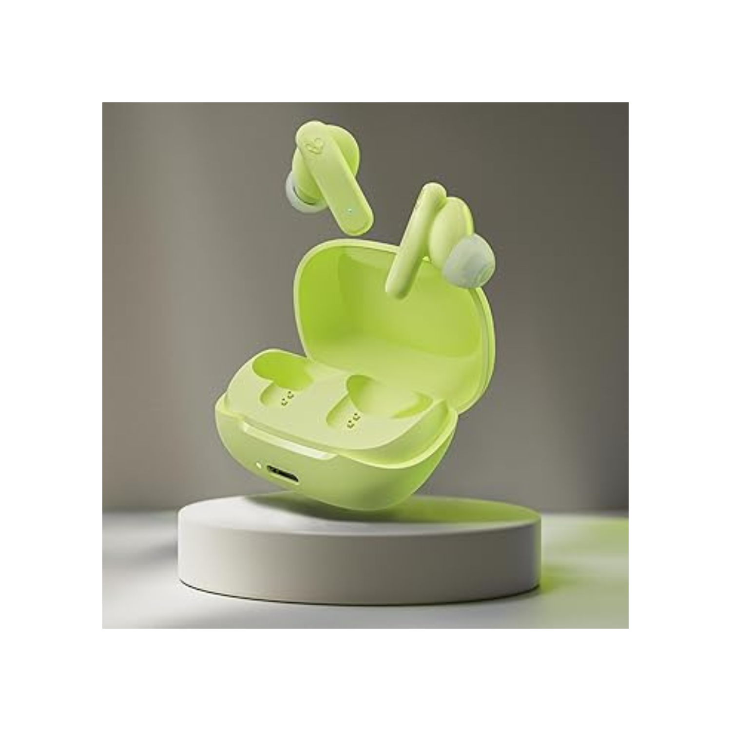 Smokin' Buds in-Ear Wireless Earbuds, 20 Hr Battery, 50% Renewable Plastics, Microphone, Works with iPhone Android and Bluetooth Devices - Bone