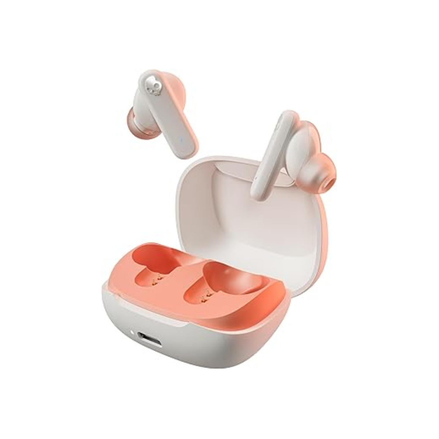 Smokin' Buds in-Ear Wireless Earbuds, 20 Hr Battery, 50% Renewable Plastics, Microphone, Works with iPhone Android and Bluetooth Devices - Bone