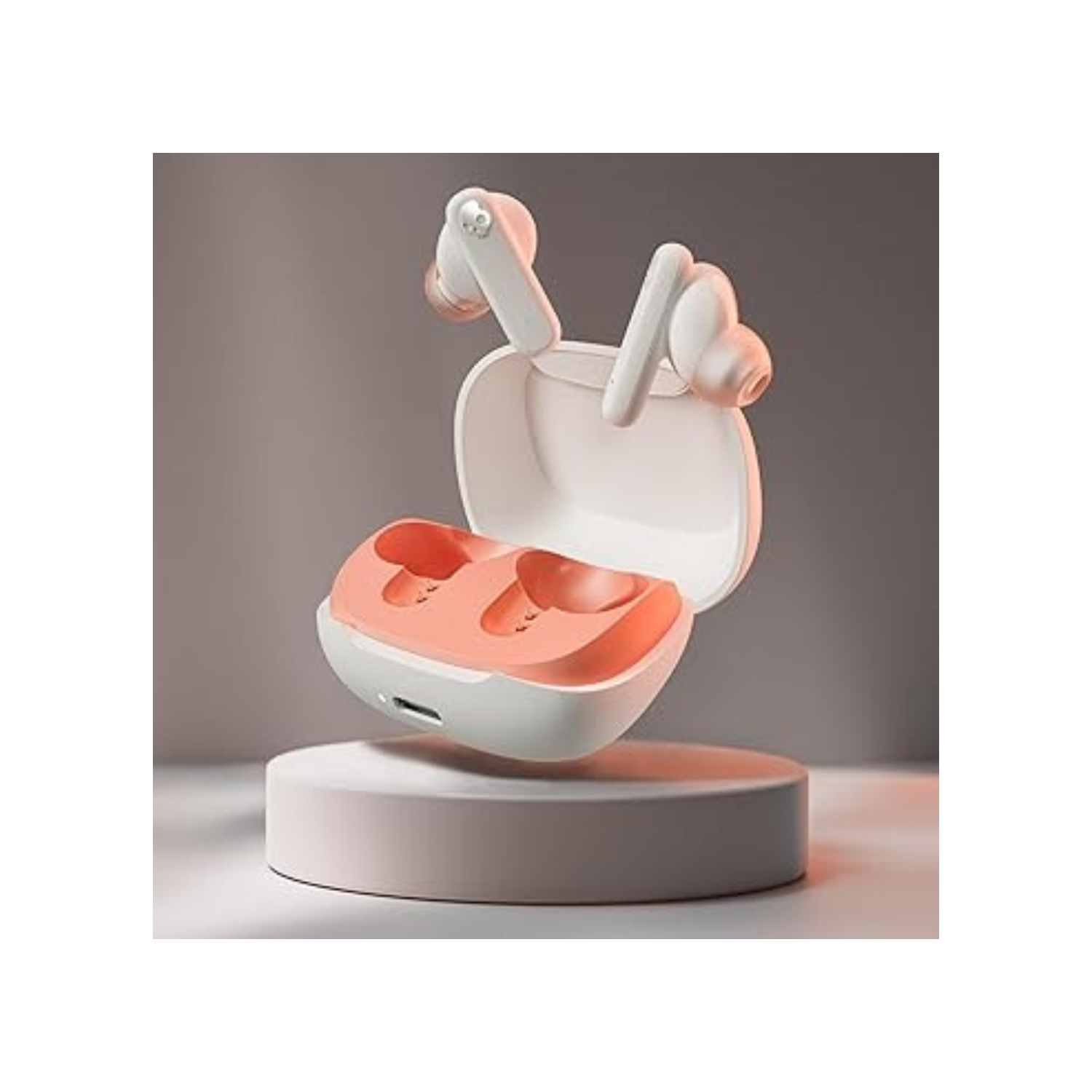 Smokin' Buds in-Ear Wireless Earbuds, 20 Hr Battery, 50% Renewable Plastics, Microphone, Works with iPhone Android and Bluetooth Devices - Bone