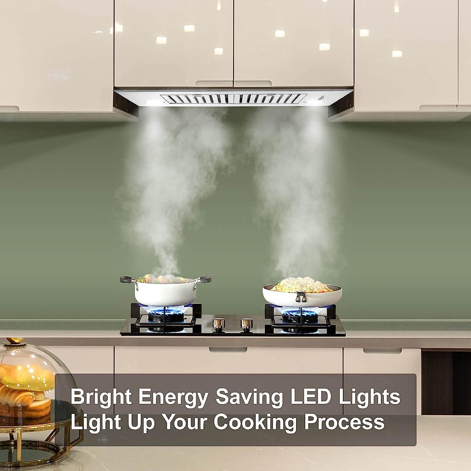 CROWN 36" 750 CFM Professional Insert Range Hood, Built-in hood with Stainless Steel Baffle Filters PRO-INS36N1