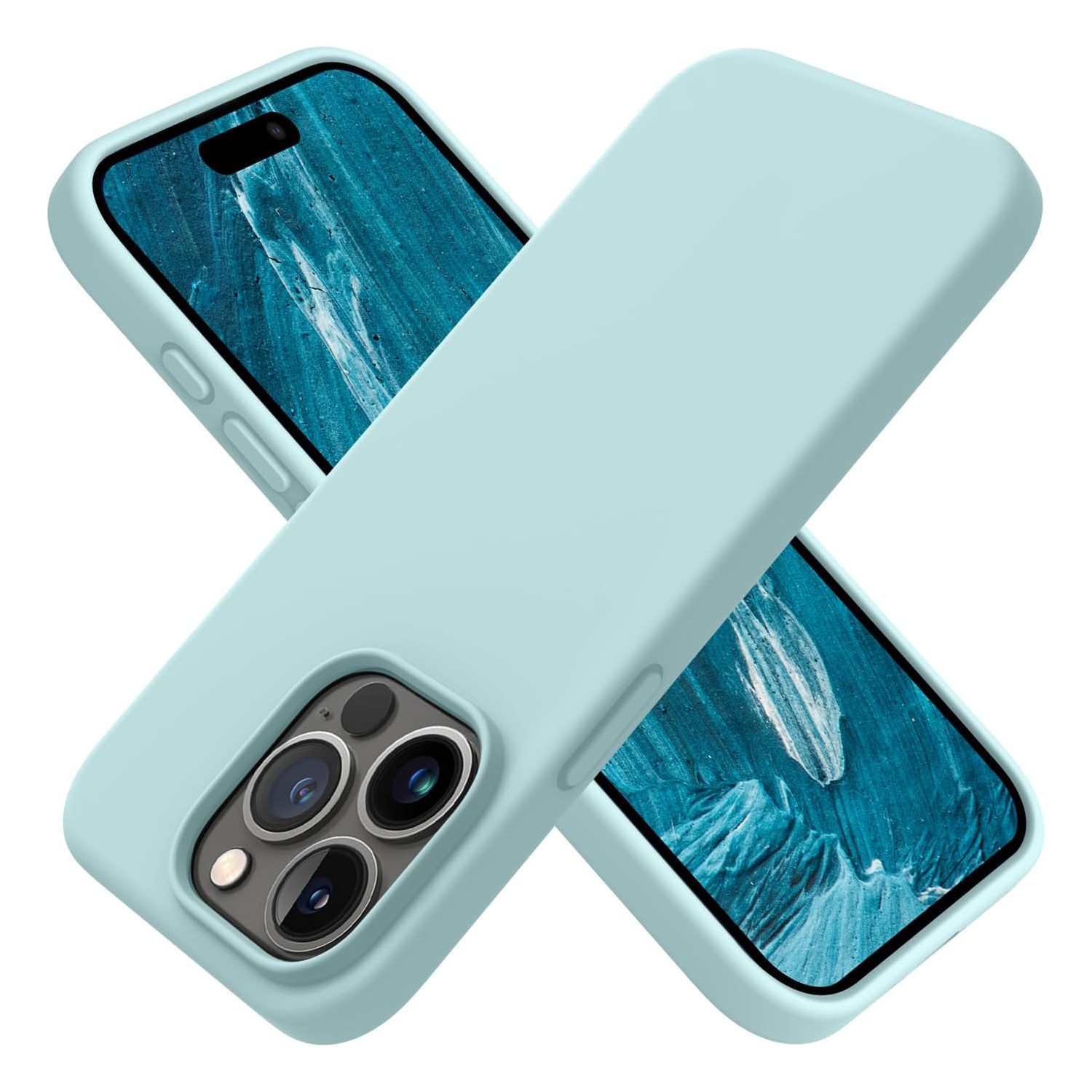 Liquid Silicone Slim Shockproof Protective Case for iPhone 15 PRO, Silky-Soft Touch Full-Body Protective Phone Case for iPhone 15 PRO