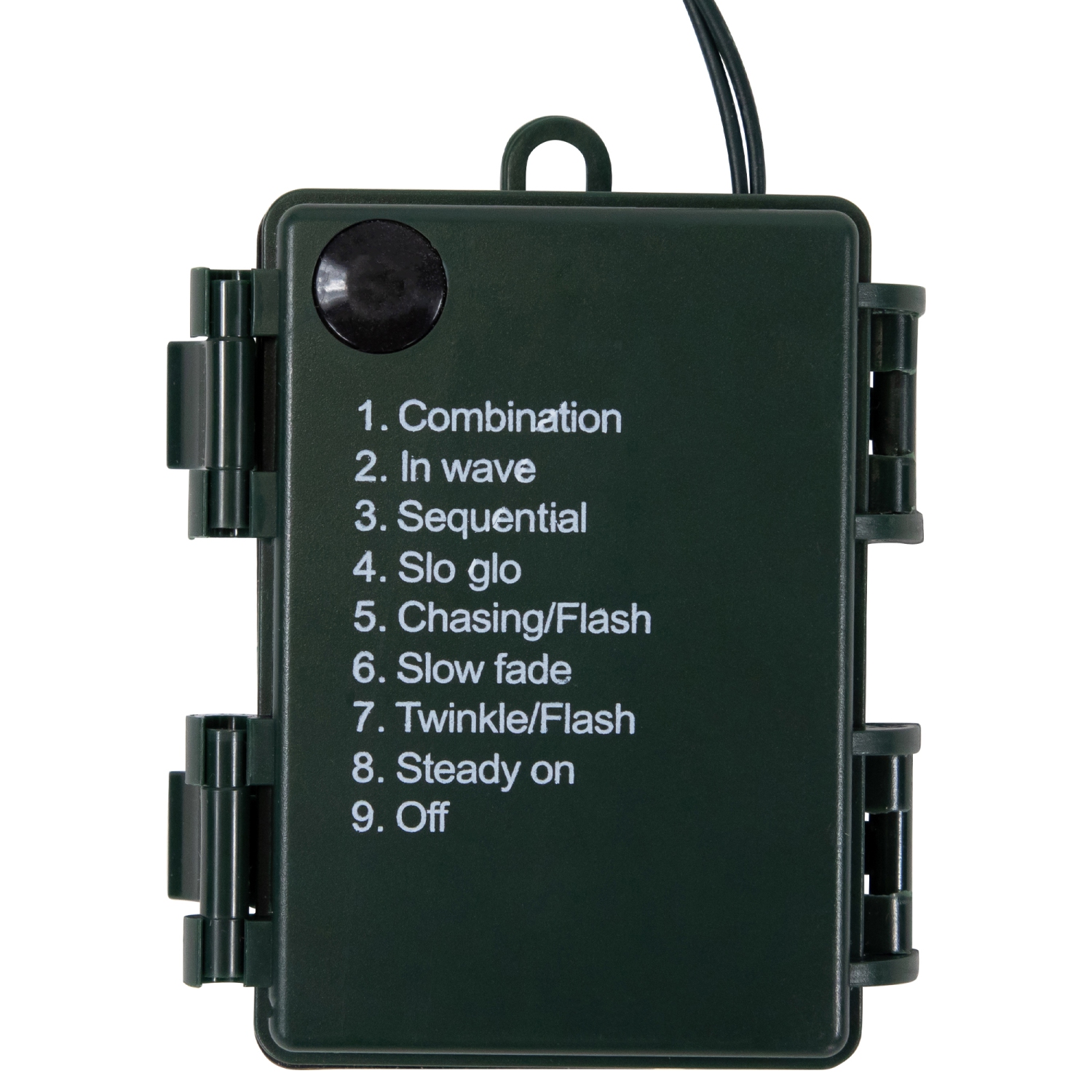 Mini-lumières de Noël de LED - Blanc chaud - Fil vert 15,75' - 50 unités