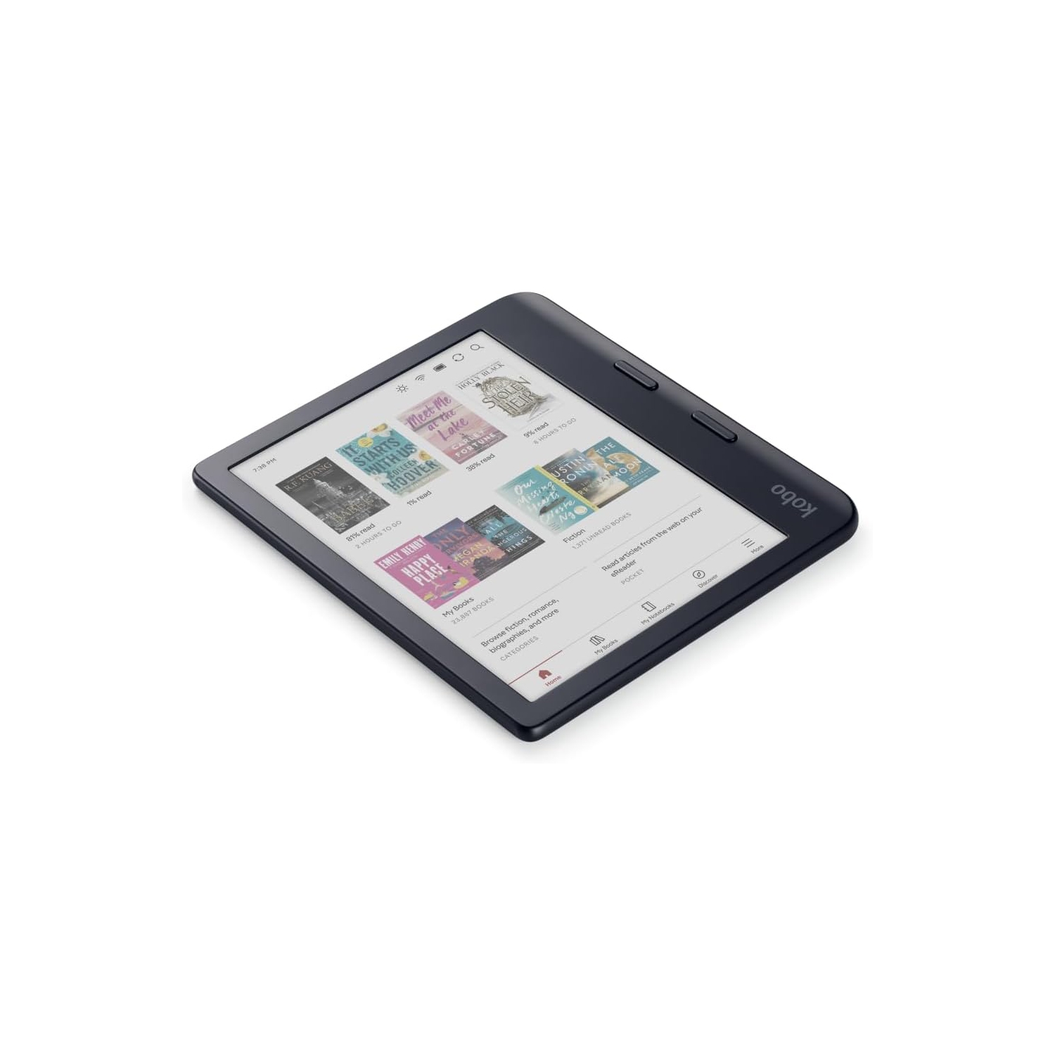 Kobo Libra Colour 7" Digital eReader with Touchscreen - Black- Open Box