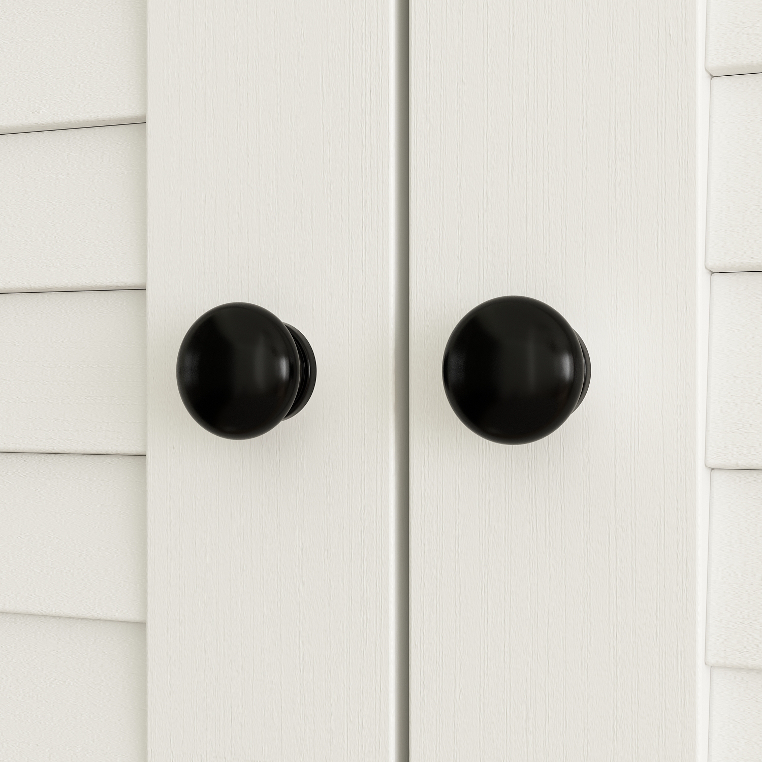 Homsee – Garde-robe moderne à 4 portes avec tablettes réglables et plusieurs tiroirs, blanc