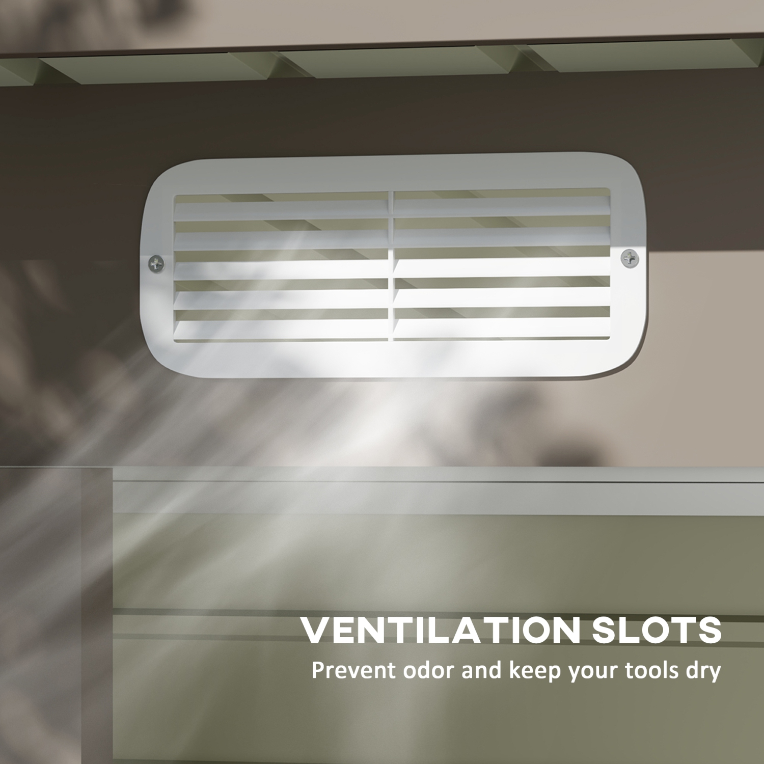 Outsunny 6 x 4FT Outdoor Storage Shed, Easy to Assemble Galvanized Metal Garden Shed, Waterproof Tool Shed with Lockable Door and 2 Vents for