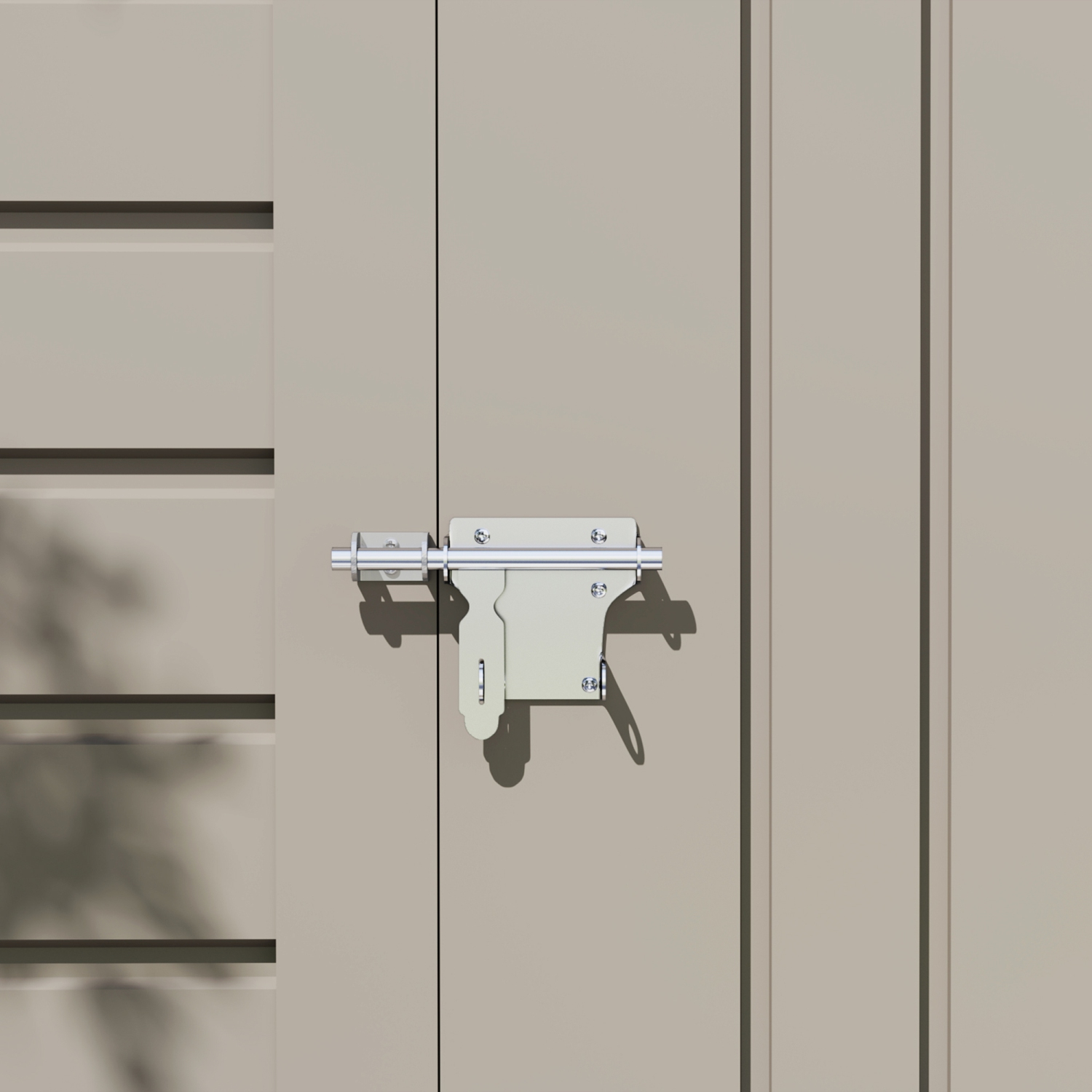 Outsunny 6 x 4FT Outdoor Storage Shed, Easy to Assemble Galvanized Metal Garden Shed, Waterproof Tool Shed with Lockable Door and 2 Vents for