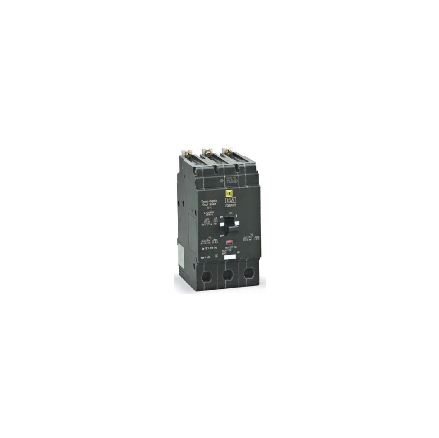 Square D Circuit Breaker, 40 Amp, 3-Pole, EDB34040
