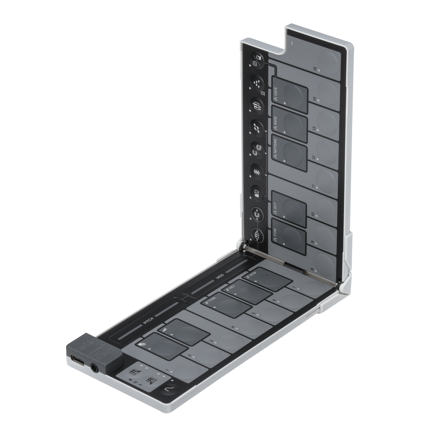 Clavier Midi pliable de poche nanoKEY de Korg - Blanc