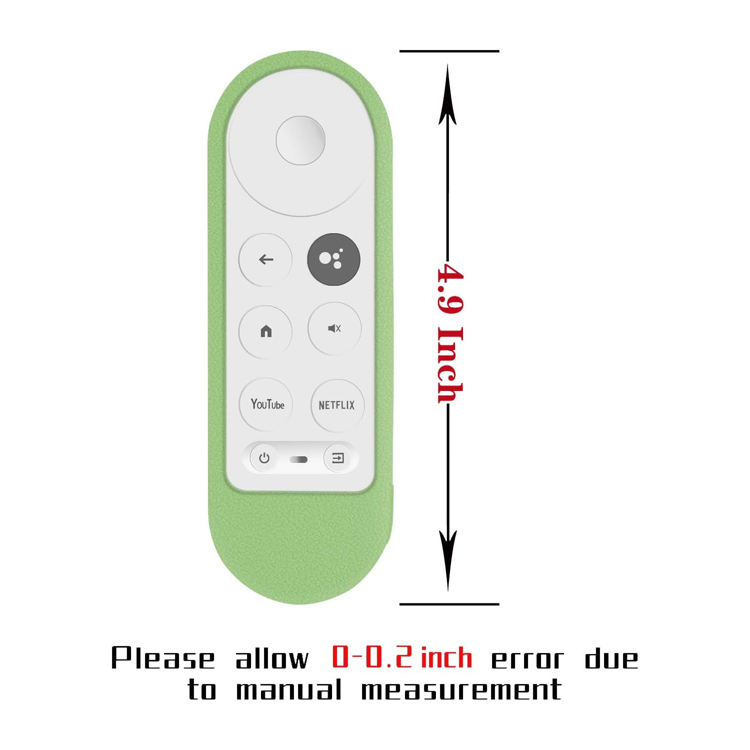 Protective Silicone Remote Case for Chromecast with Google TV 2020 Voice Remote Control, Skin-Friendly Protective Cover for 2020 Chromecast Voice