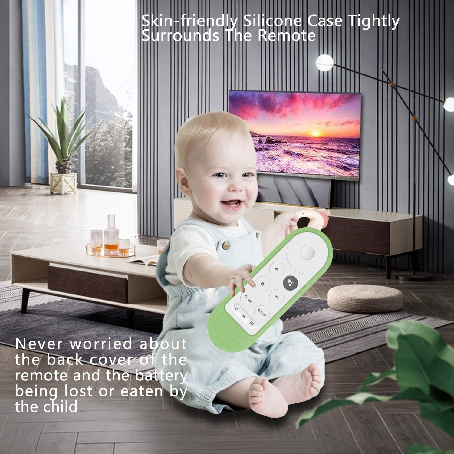 Protective Silicone Remote Case for Chromecast with Google TV 2020 Voice Remote Control, Skin-Friendly Protective Cover for 2020 Chromecast Voice