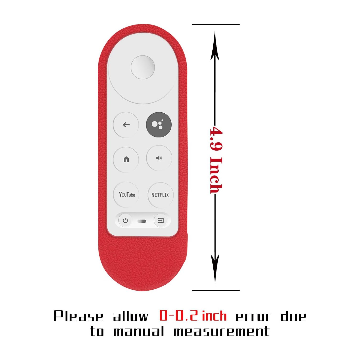 Protective Silicone Remote Case for Chromecast with Google TV 2020 Voice Remote Control, Skin-Friendly Protective Cover for 2020 Chromecast Voice