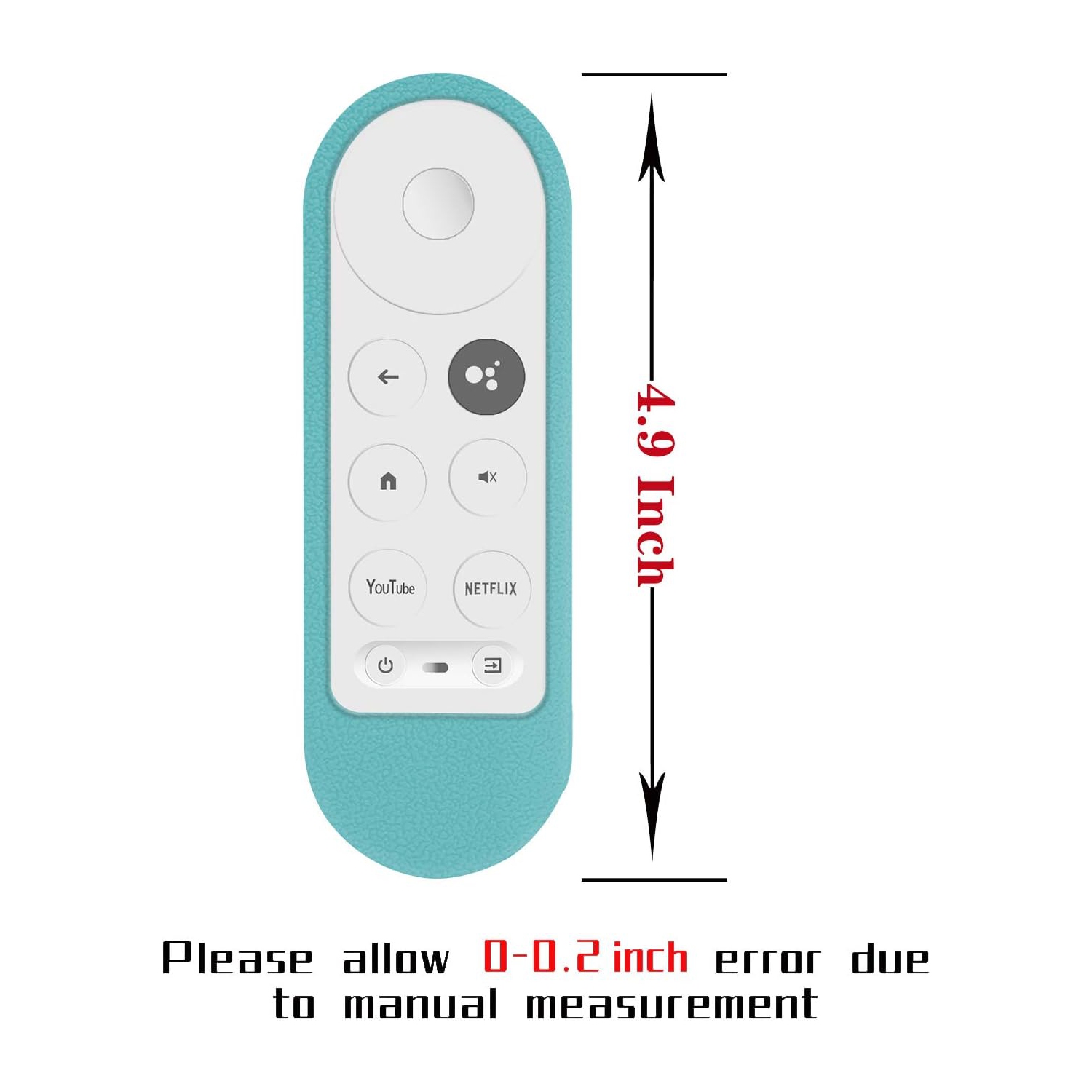 Protective Silicone Remote Case for Chromecast with Google TV 2020 Voice Remote Control, Skin-Friendly Protective Cover for 2020 Chromecast Voice