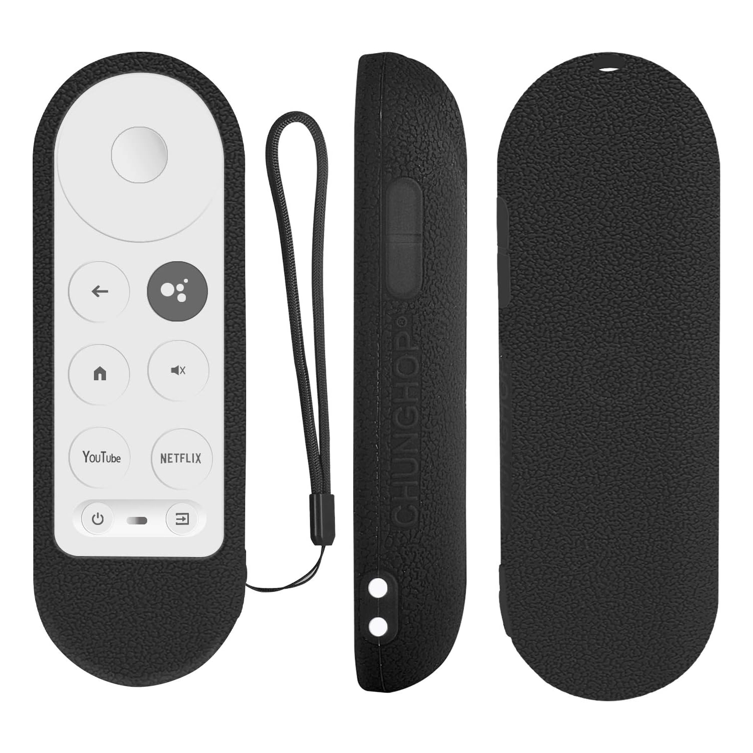 Voice Remote Control Replacement for 2020 Google TV 4K Snow, Fit for 2020 Google Chromecast 4K Snow G9N9N GA01920, with 2 Shortcut Buttons(Remote Only) , Black
