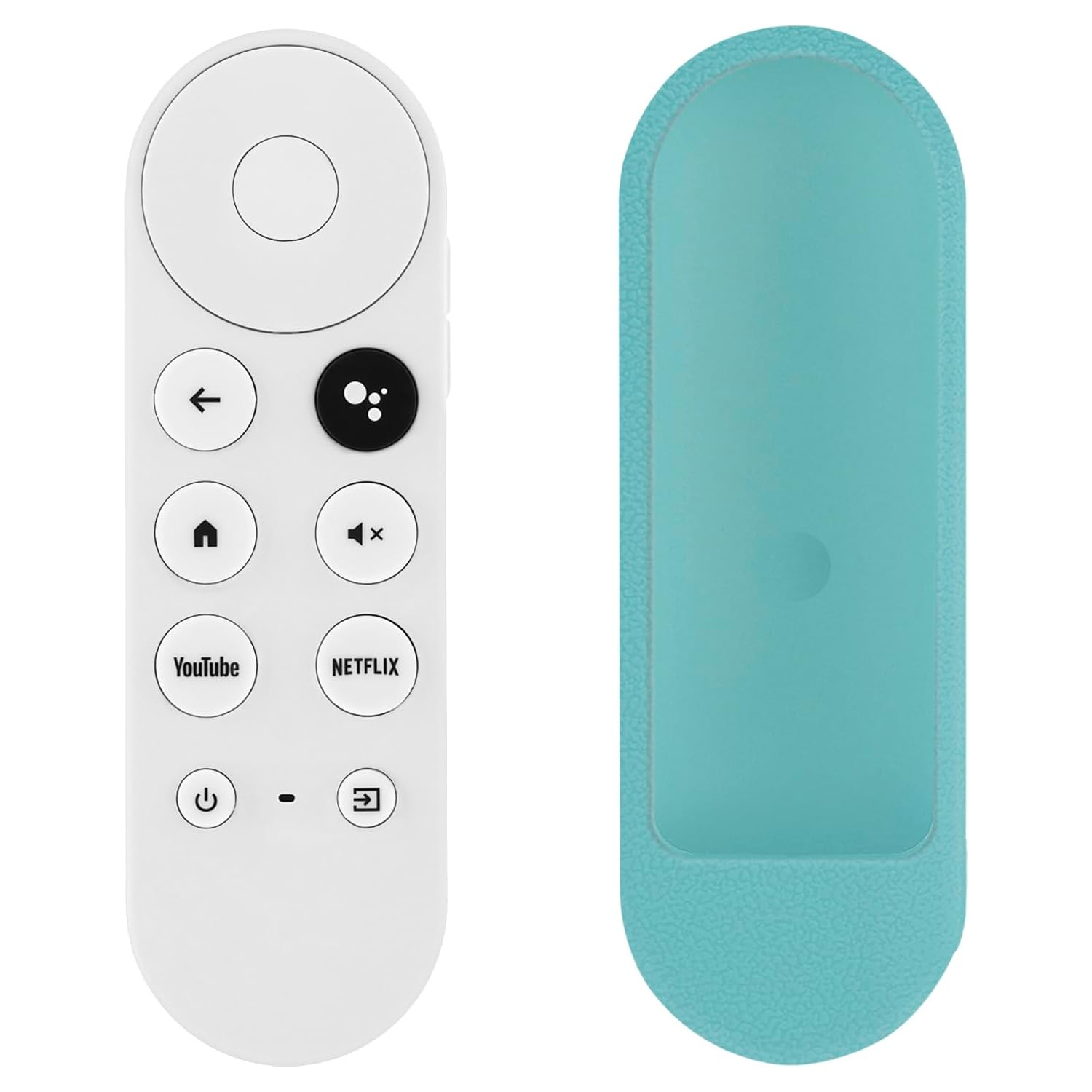 Voice Remote Control Replacement for 2020 Google TV 4K Snow, Fit for 2020 Google Chromecast 4K Snow G9N9N GA01920, with 2 Shortcut Buttons(Remote Only)