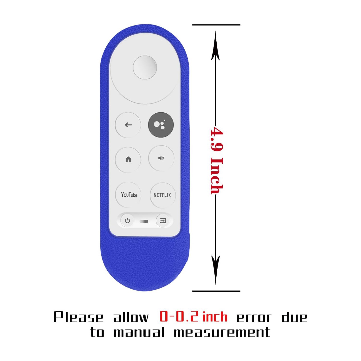 Étui protecteur en silicone pour télécommande Chromecast avec télécommande vocale Google TV 2020, étui de protection doux pour l'habillage pour la