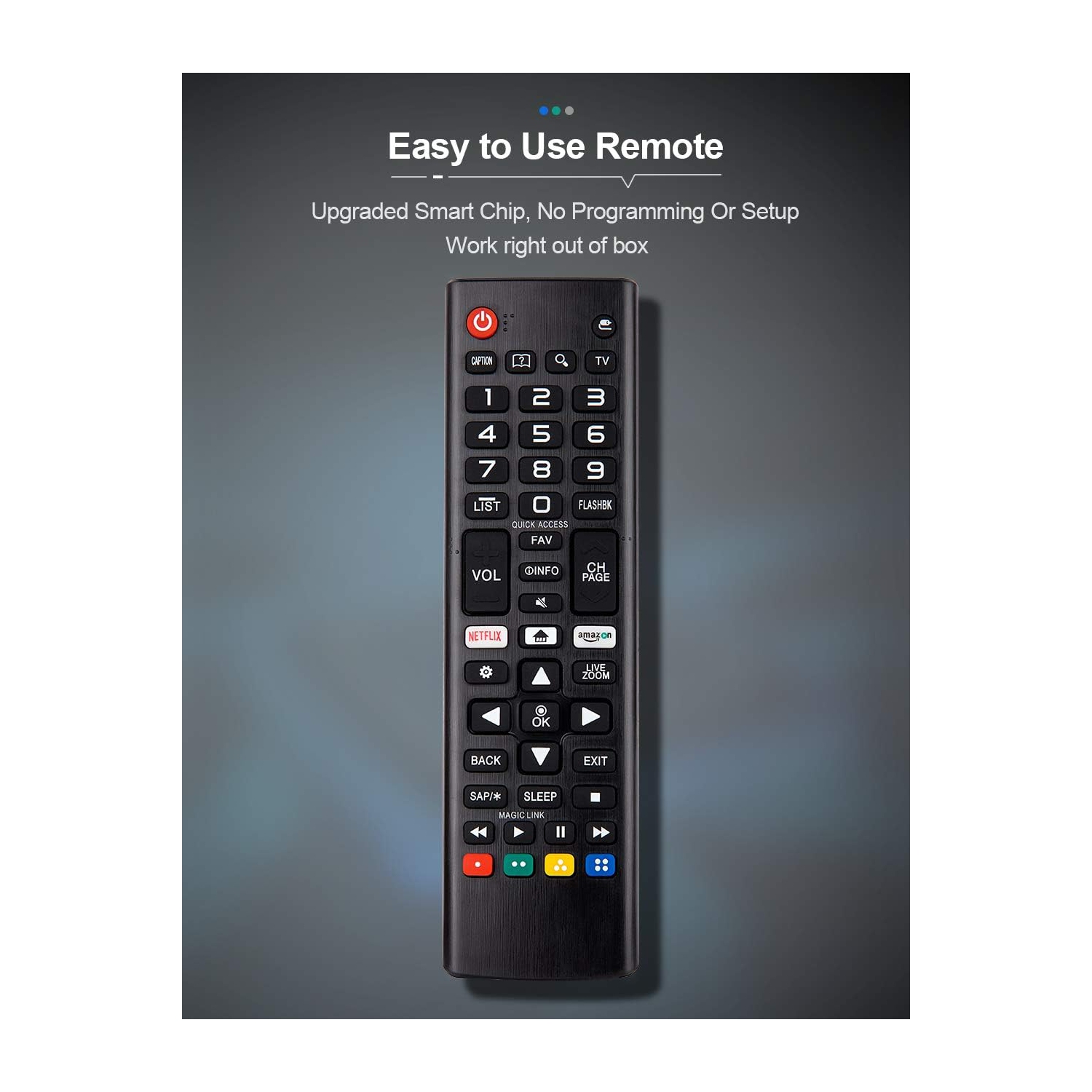 Télécommande universelle pour tous les téléviseurs intelligents de LG LCD Téléviseur HD plasma UHD OLED LED 4K webOS 3D, pour téléviseur de LG