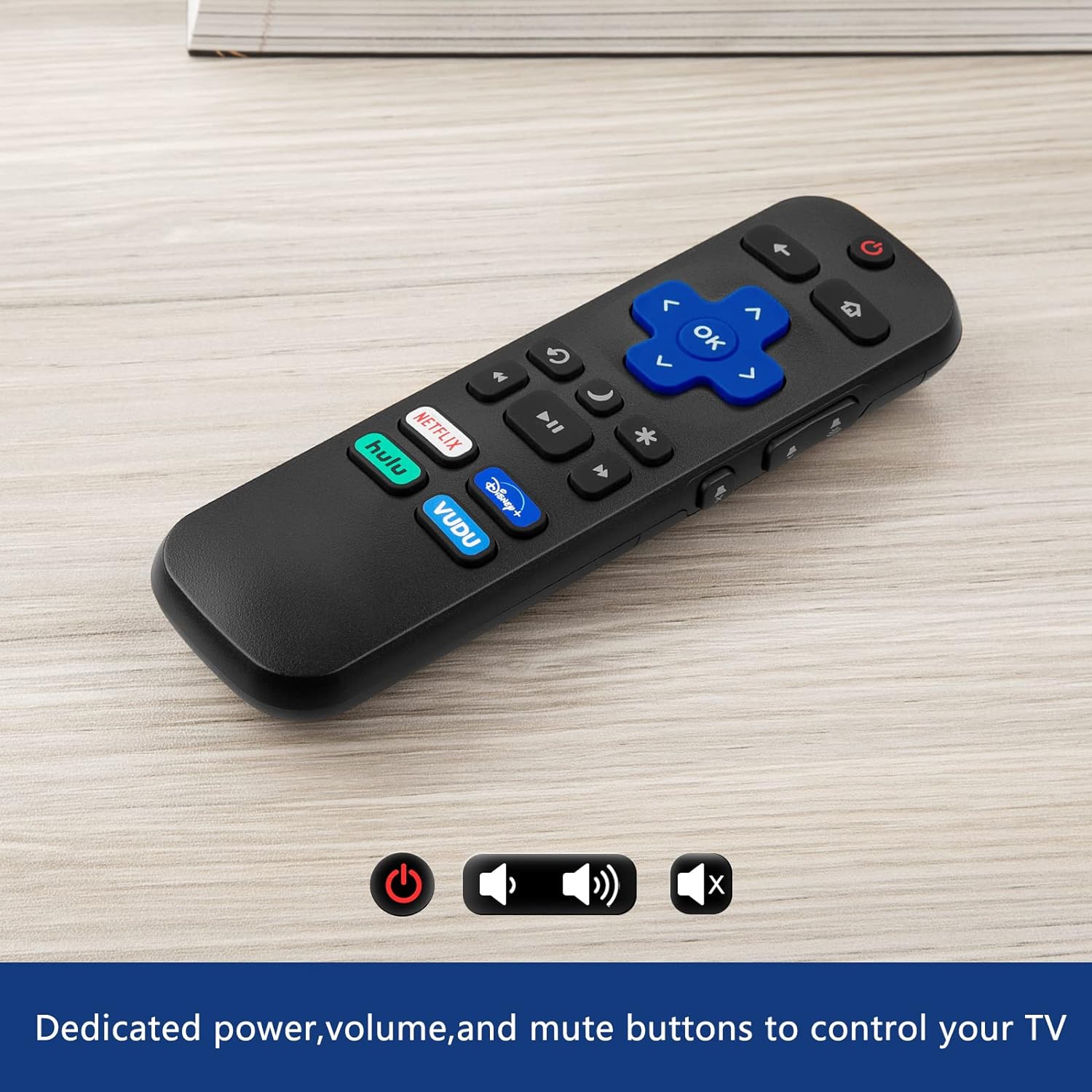 Universal Remote Control for All LG Smart TV LCD LED OLED UHD HDTV Plasma Magic 3D 4K Webos TVs, for Hisense Roku TV