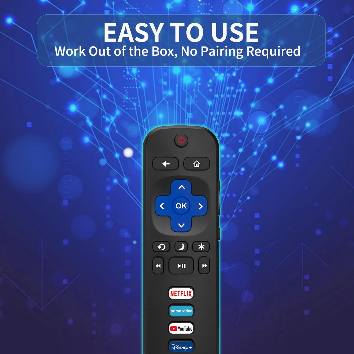 Télécommande universelle pour tous les téléviseurs intelligents de LG LCD OLED Téléviseur HD plasma UHD LED 4K webOS 3D, pour téléviseur Roku de TCL