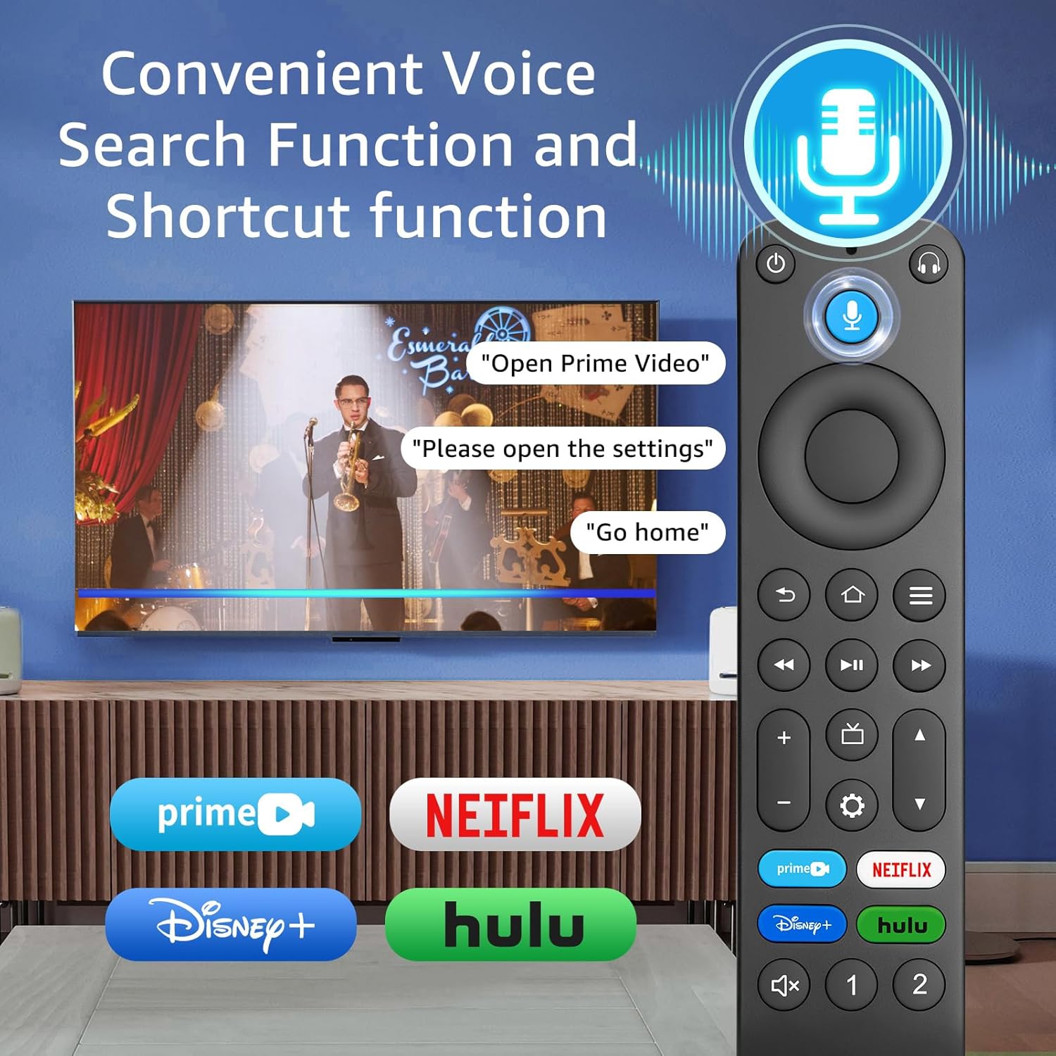 Remplacement – Télécommande vocale Compatible avec Fire TV Stick/TV Cube/Insignia/Toshiba/Pioneer Commandes de téléviseur intelligent Fire, G25Ls