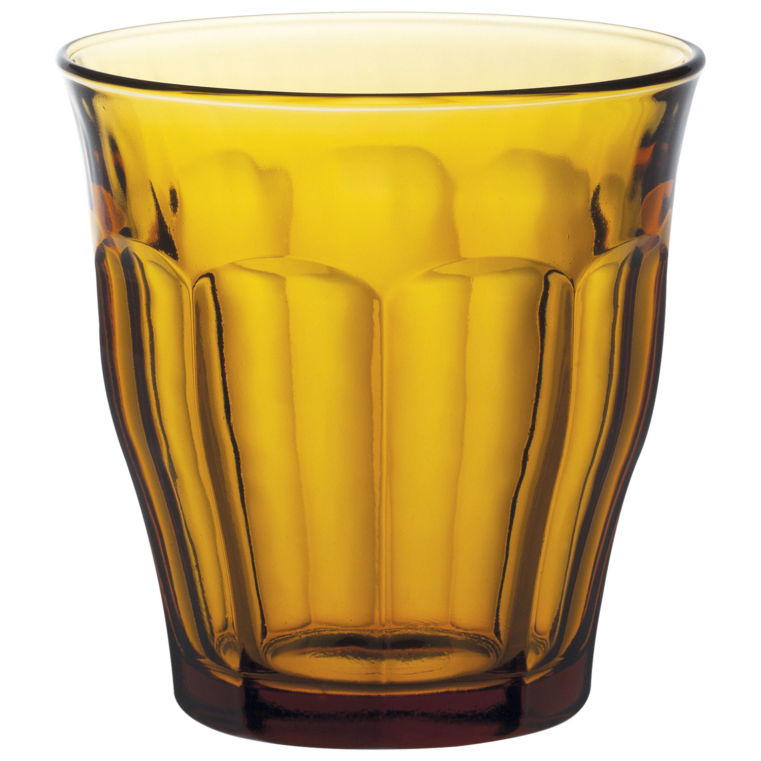 Service de vaisselle en verre trempé 24 pièces Le Picardie de Duralex - Ambré