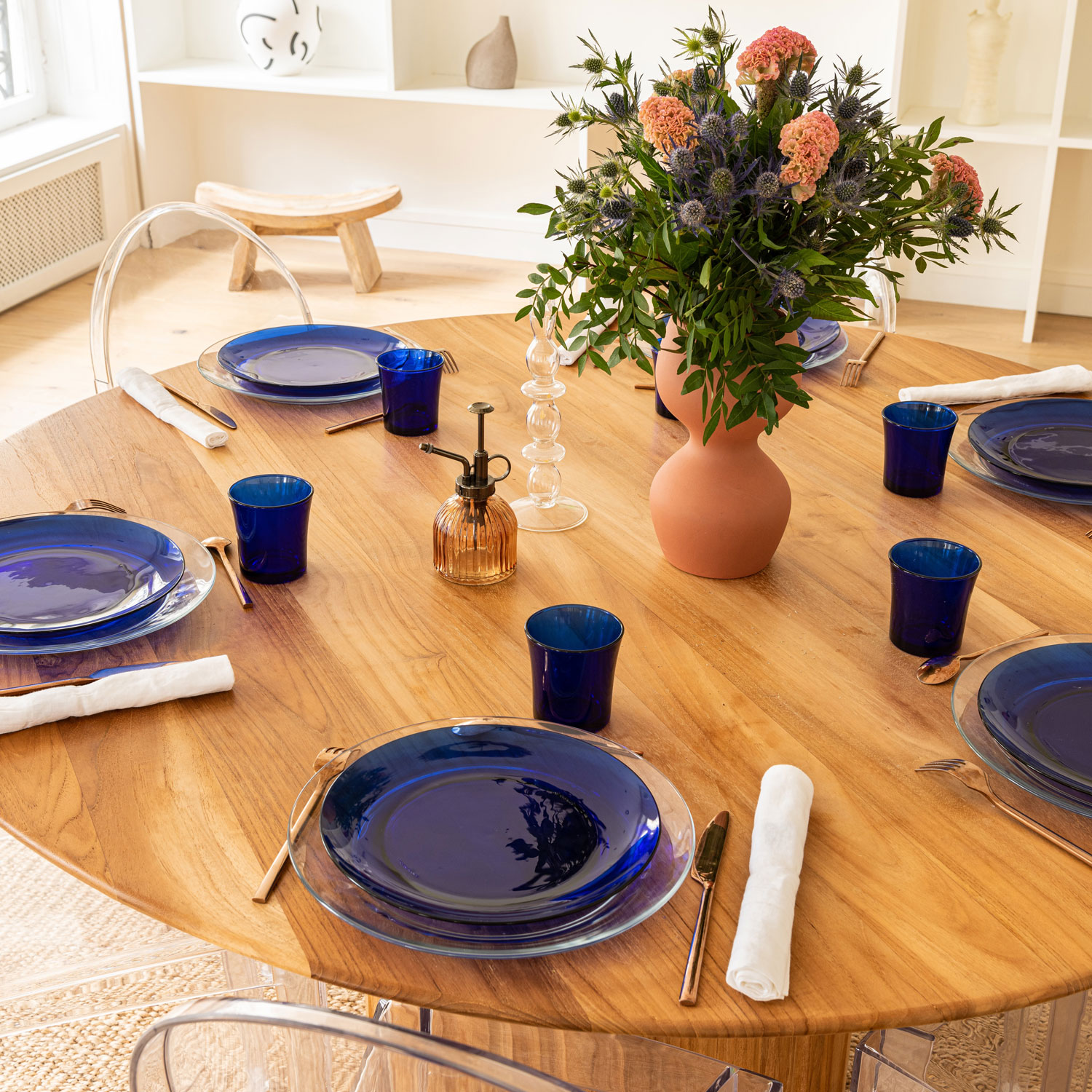 Duralex Lys 18-Piece Tempered Glass Dinnerware Set - Saphir