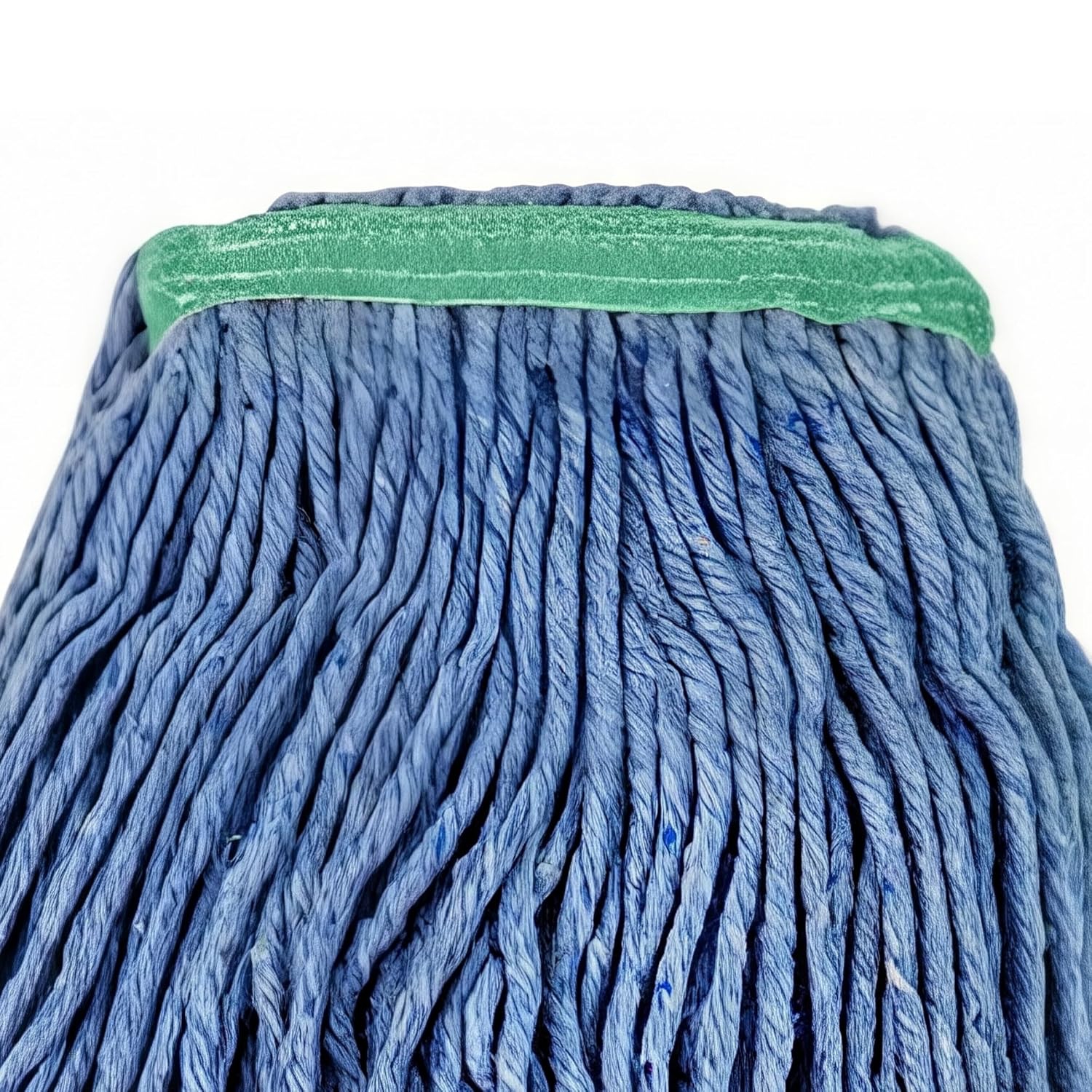 Pack of 10 Synthetic String Mop Heads, Blue, Narrow Strip, Attax Pro