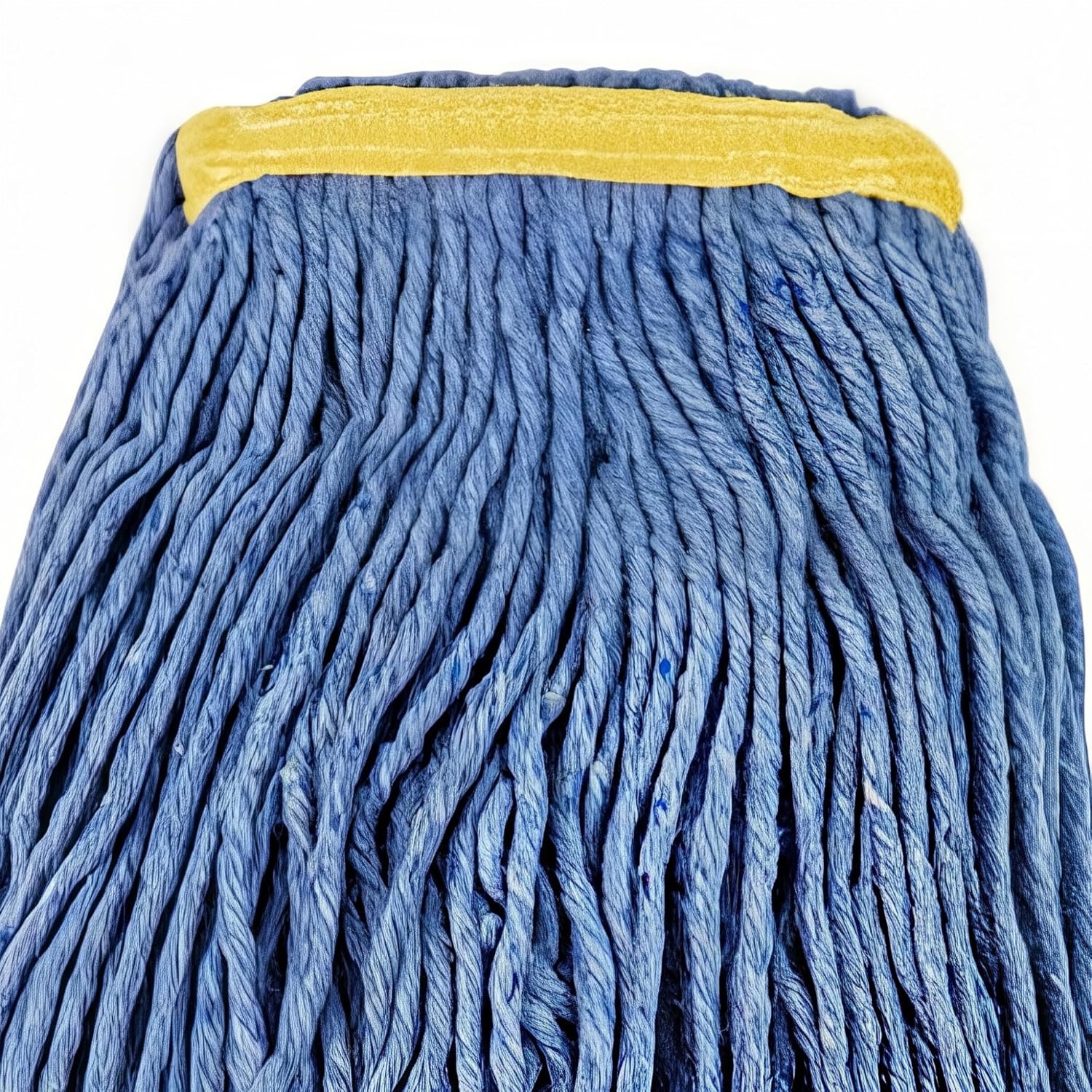 Paquet de 10 têtes de vadrouille synthétiques à cordes, petites, bleues, bandes étroites, Attax Pro