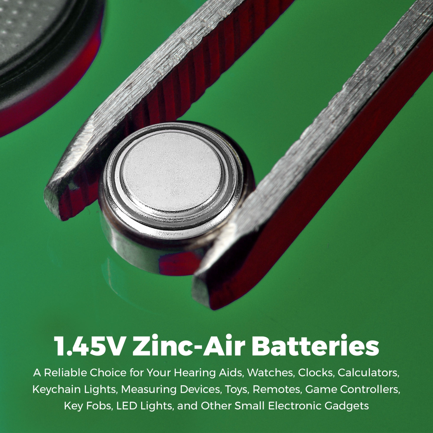 Piles bouton A10 de MEDCA – Paquet de 12 – Piles bouton 1,45&nbsp;V Zinc Air jaunes pour appareils auditifs et amplificateurs auditifs, 10, P10, PR70