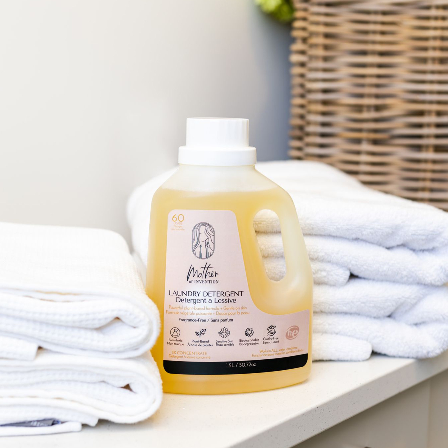 Détergent à lessive hypoallergénique non parfumé Mother of Invention