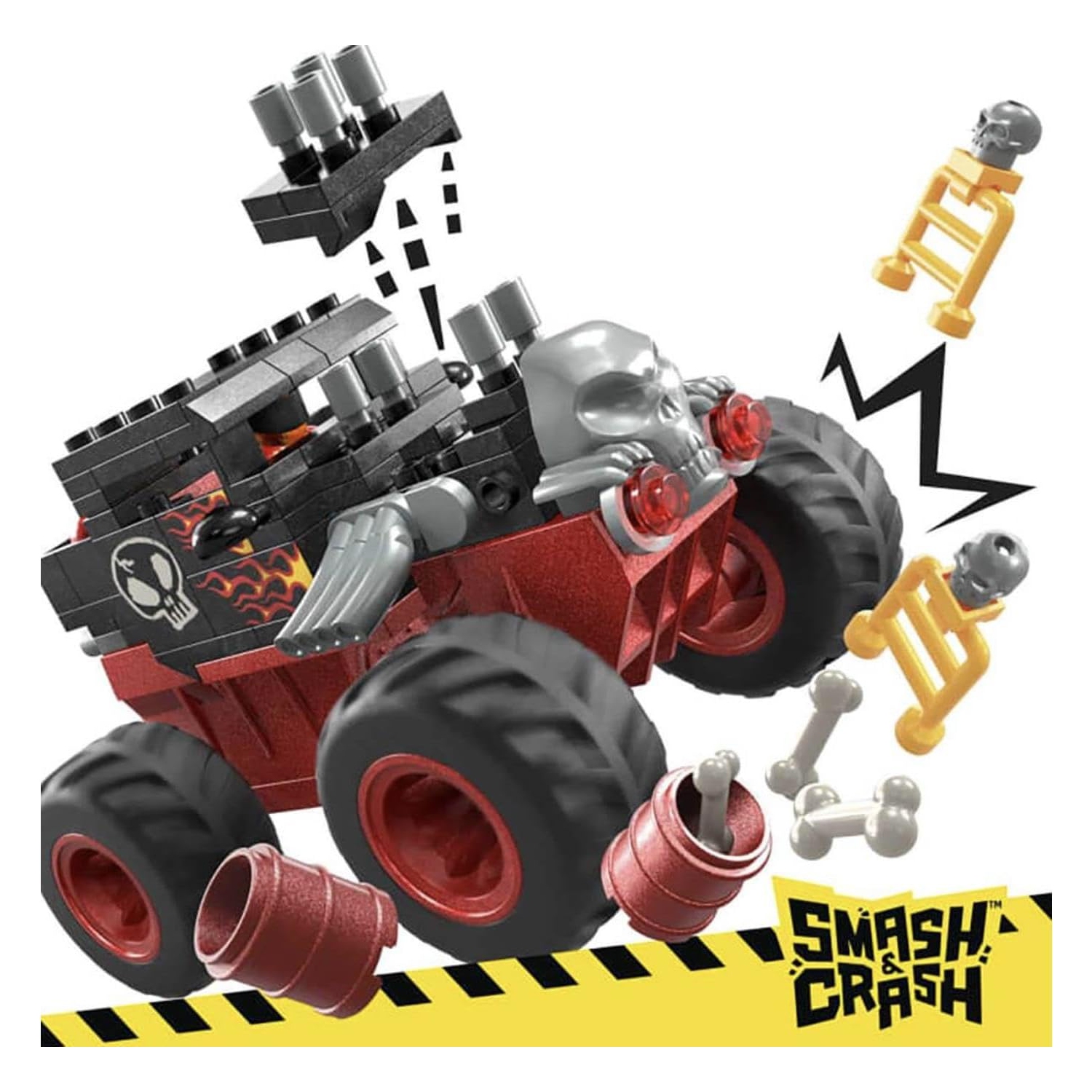 MEGA Hot Wheels – Ensemble de construction Bone Shaker Trucks de MEGA Hot Wheels
