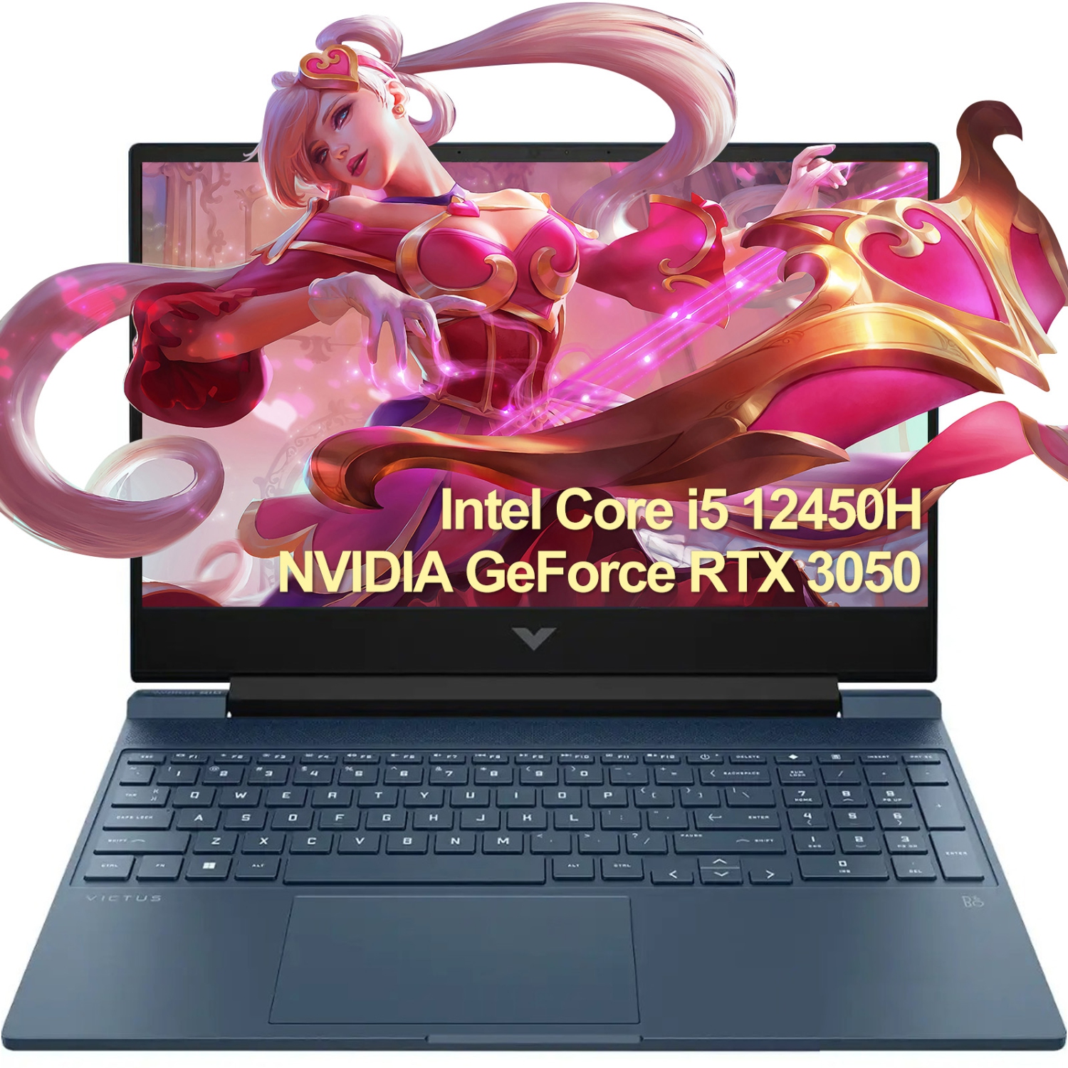 HP - Victus 15.6" Full HD 144Hz Gaming Laptop - Intel Core i5 12450H - 16GB Memory - 512GB SSD - NVIDIA GeForce RTX 3050 - Performance Blue - Windows 11 Home - WIFI 6 - Numeric Pad