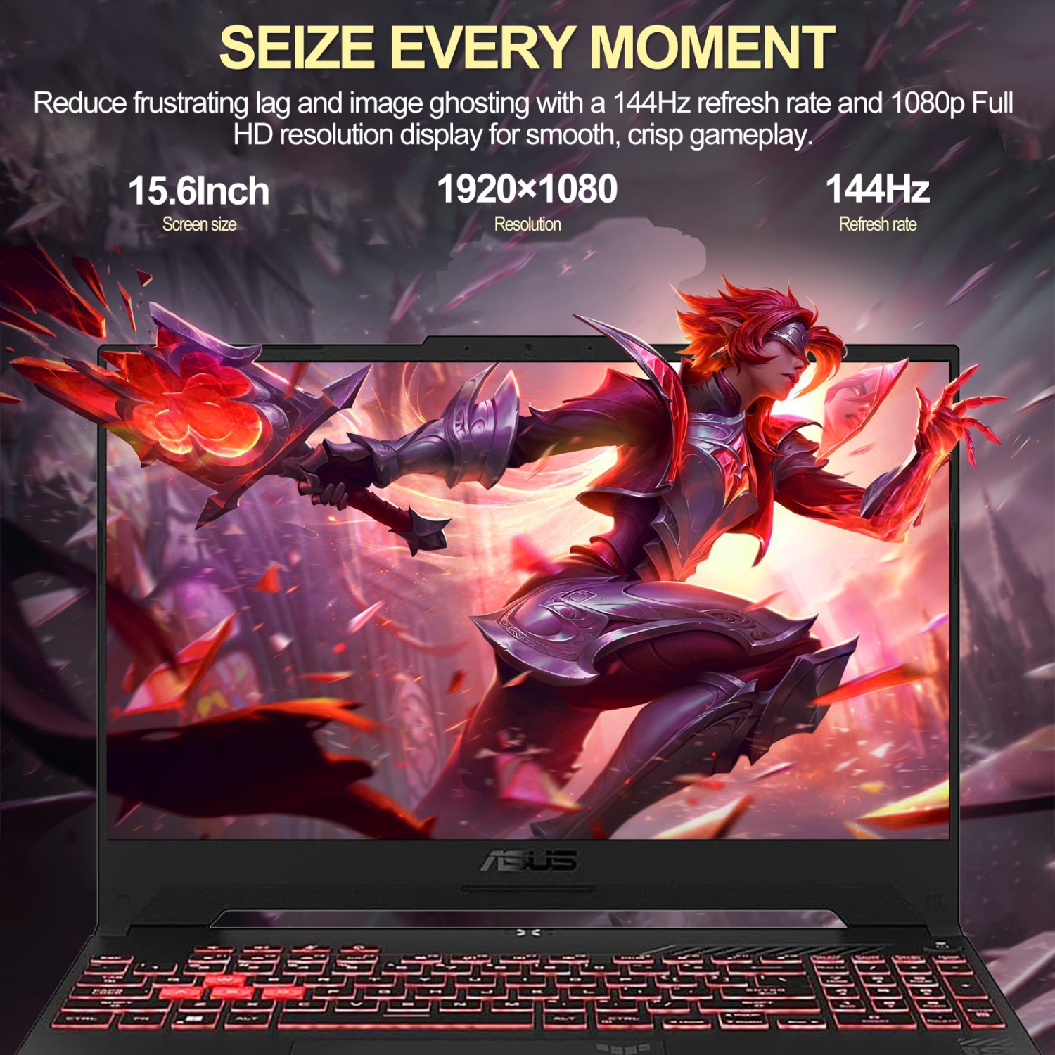 HP - Portable de jeu 144 Hz HD intégrale 15,6 po Victus - Core i5 12450H Intel - Mémoire 16 Go - SSD 512 Go - GeForce RTX 3050