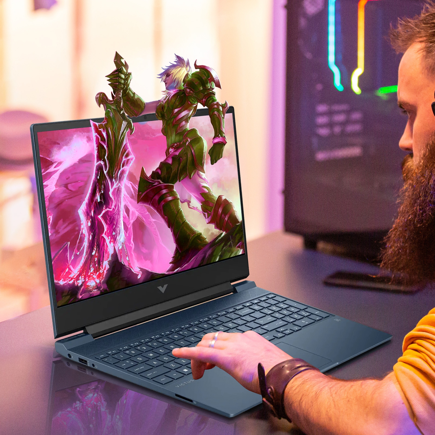 HP - Victus 15.6" Full HD 144Hz Gaming Laptop - Intel Core i5 12450H - 32GB Memory - 2TB SSD - NVIDIA GeForce RTX 3050 - Performance Blue - Windows