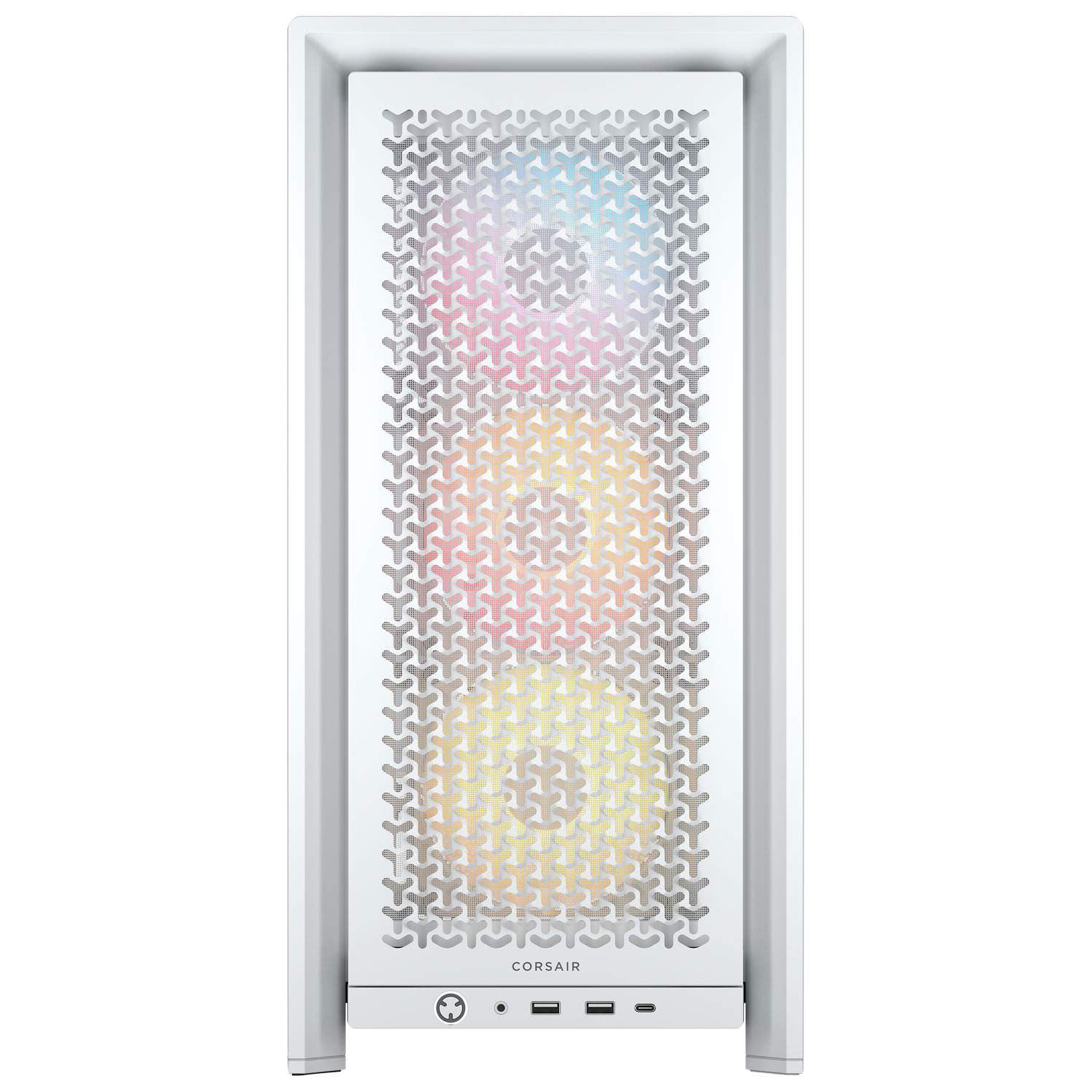 Corsair Frame 4000D ARGB Mid-Tower ATX Computer Case - White