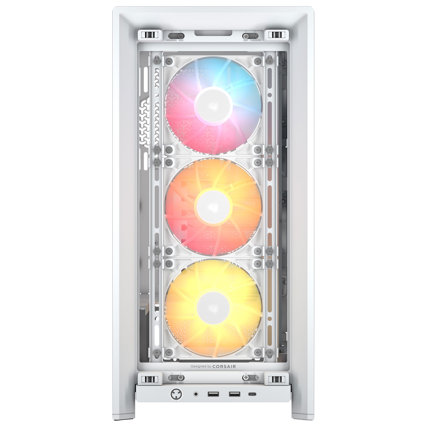 Corsair Frame 4000D ARGB Mid-Tower ATX Computer Case - White