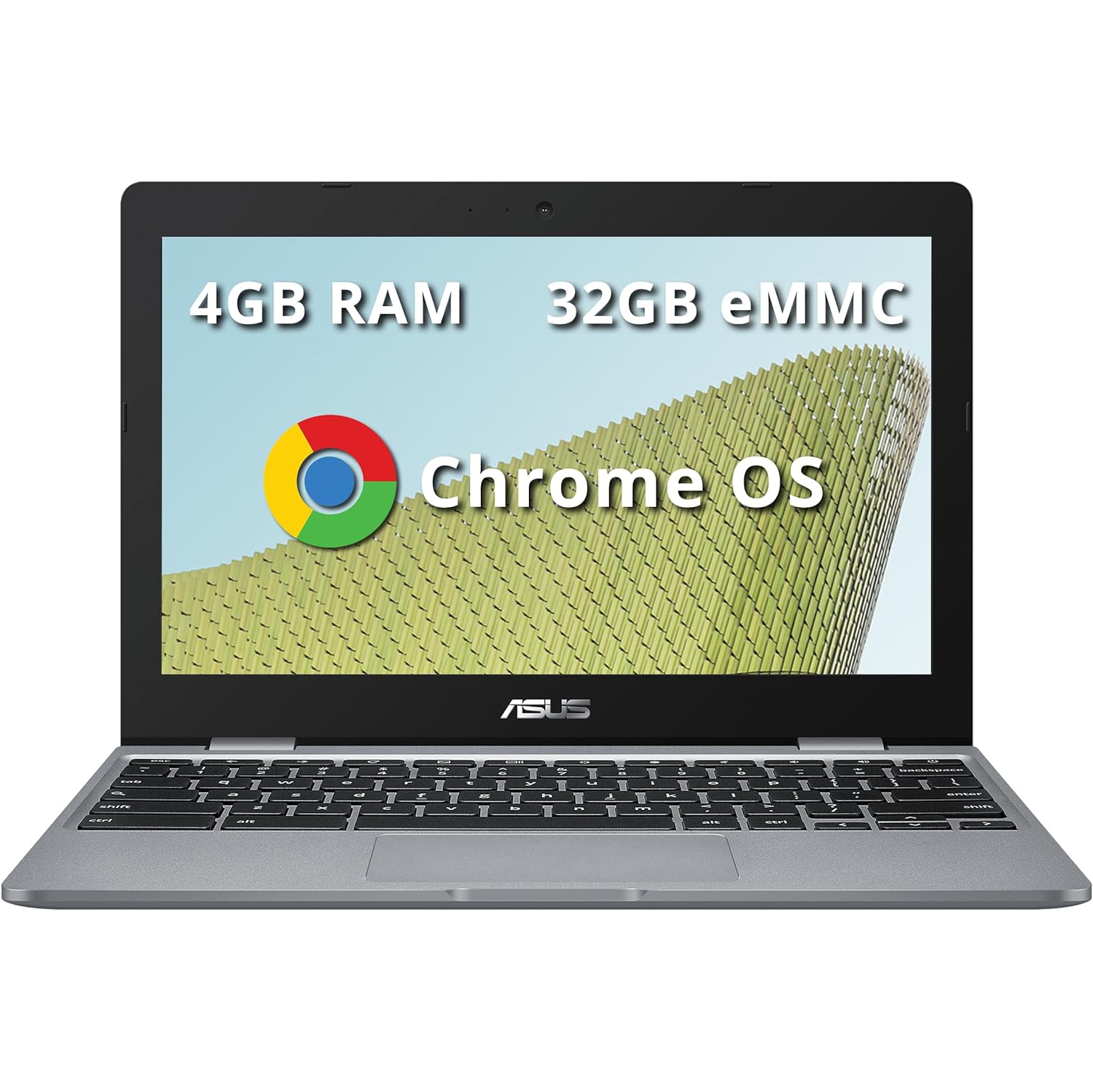 Open Box - ASUS Chromebook C223NA-DH02 11.6" HD, Intel Dual-Core Celeron N3350 Processor, 32GB eMMC , 4GB RAM, Intel HD Graphics, Grey